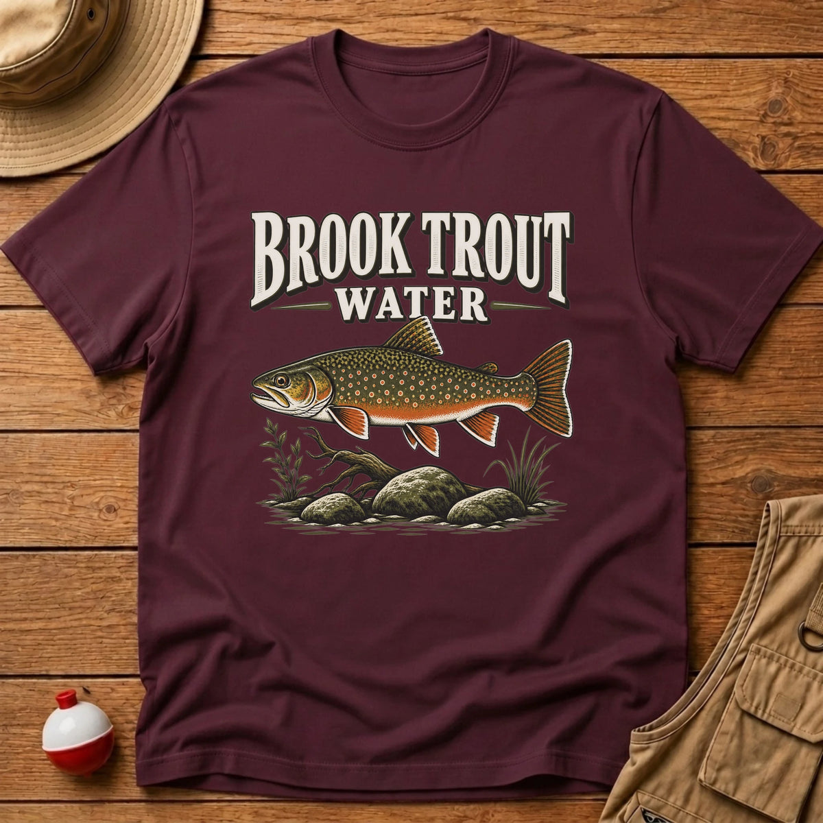 Brook Trout Water T-Shirt - Floating Bobber