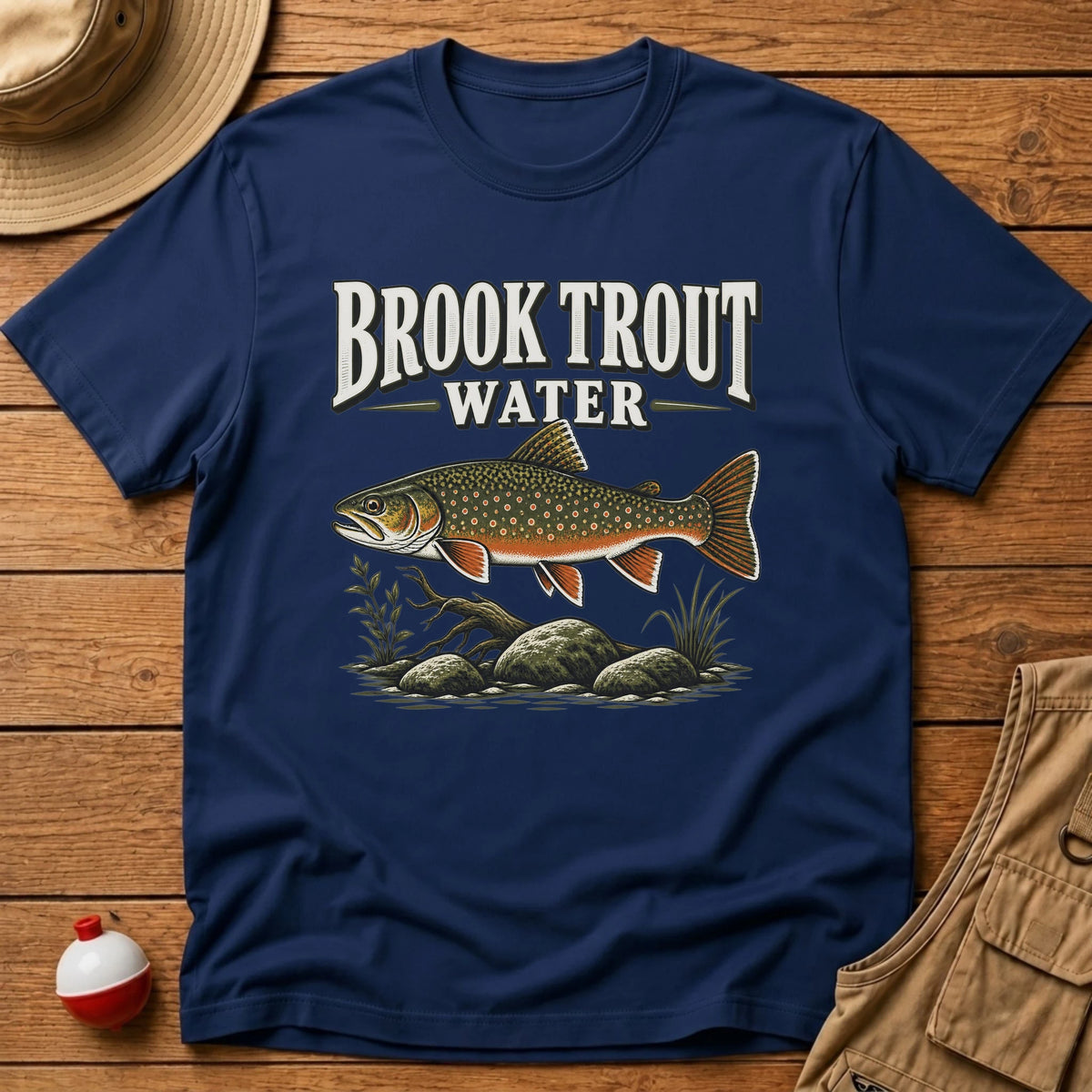 Brook Trout Water T-Shirt - Floating Bobber