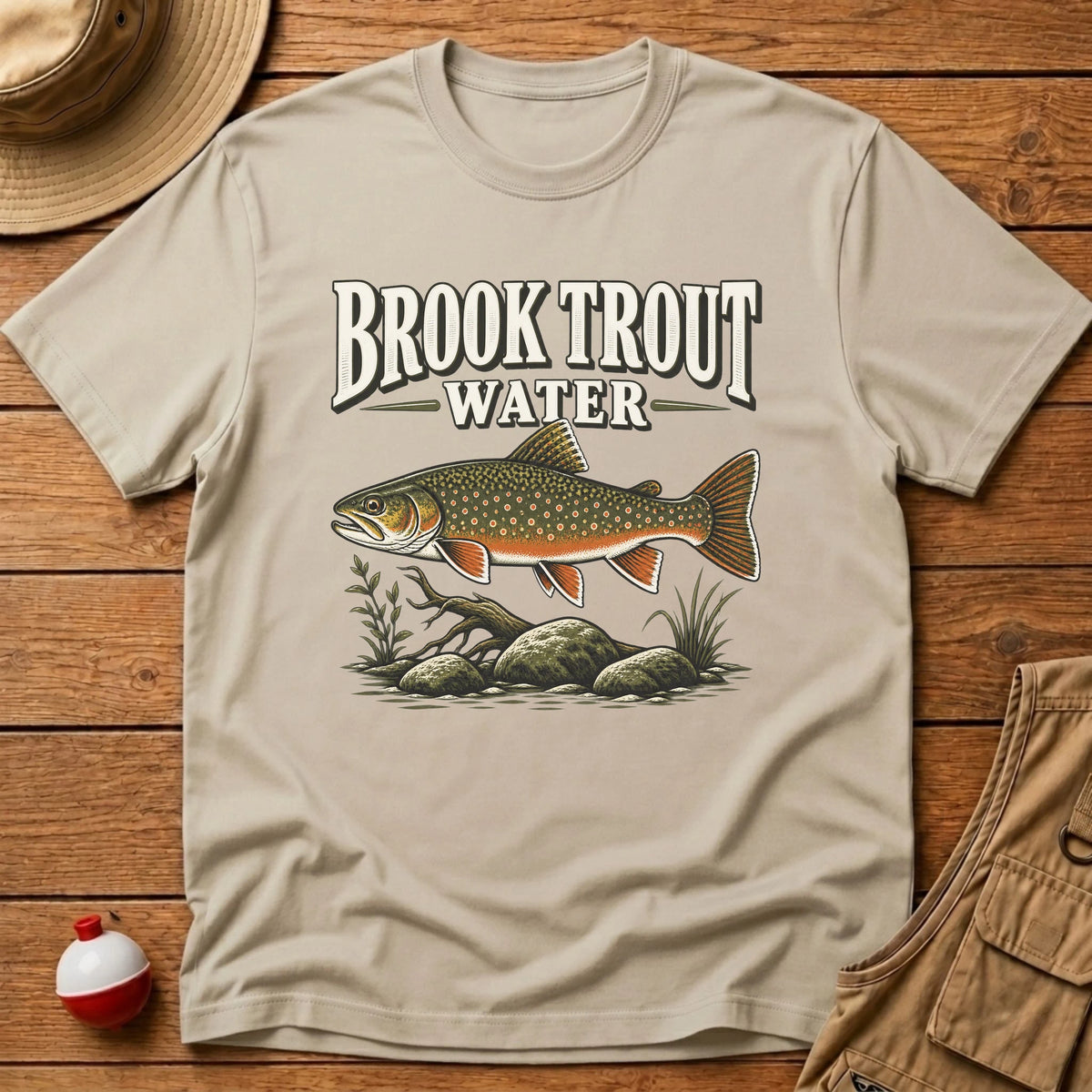 Brook Trout Water T-Shirt - Floating Bobber