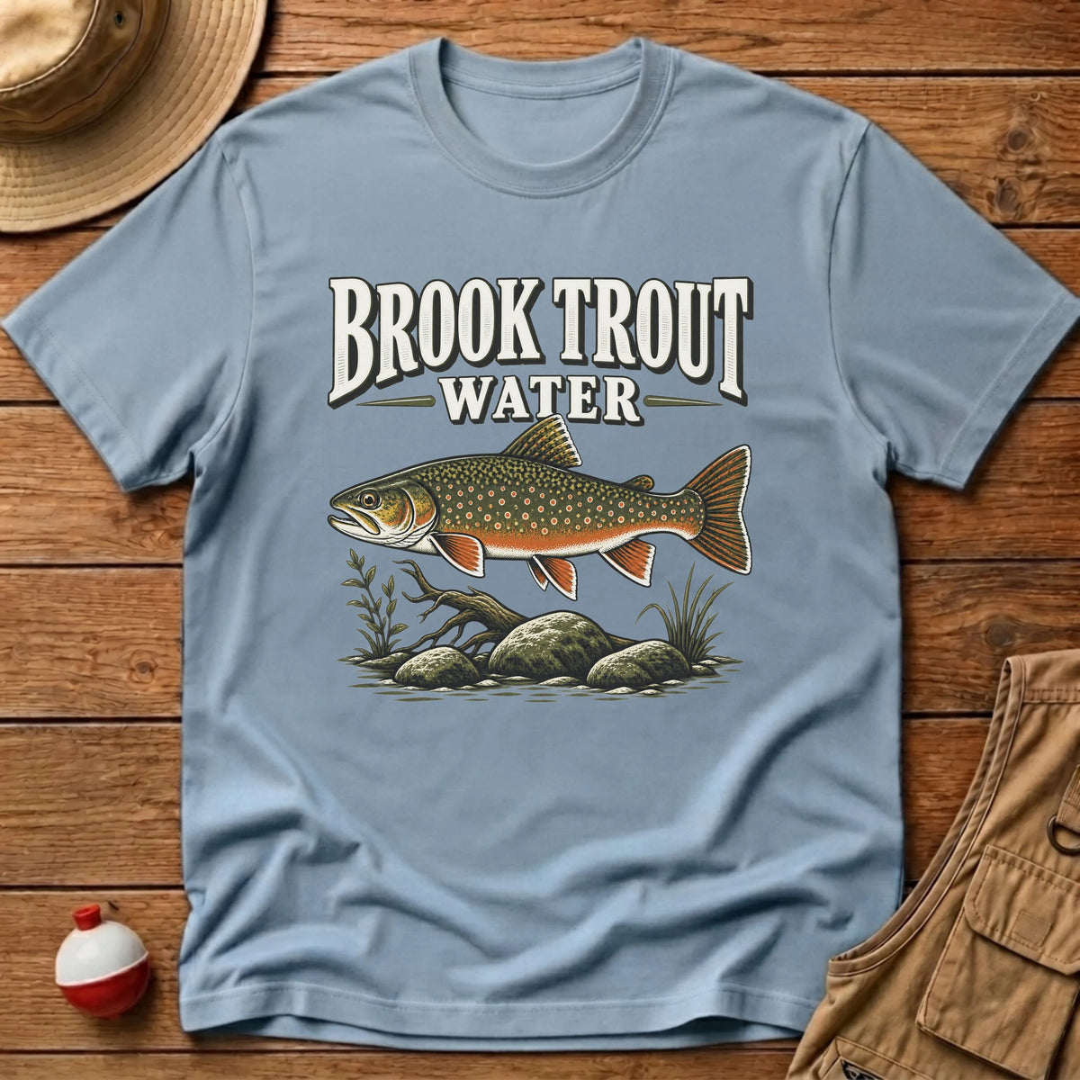 Brook Trout Water T-Shirt - Floating Bobber