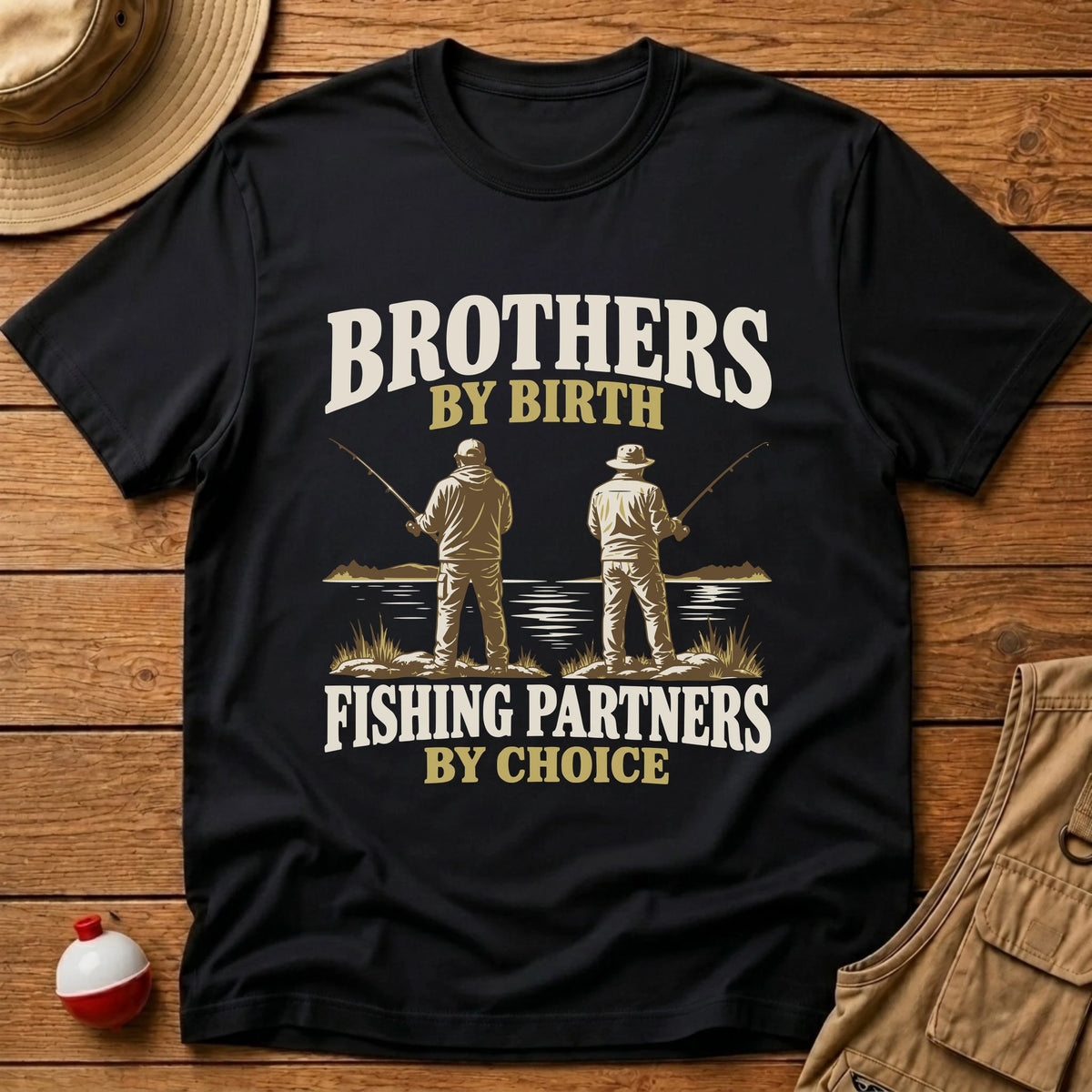 Brothers By Birth T-Shirt - Floating Bobber