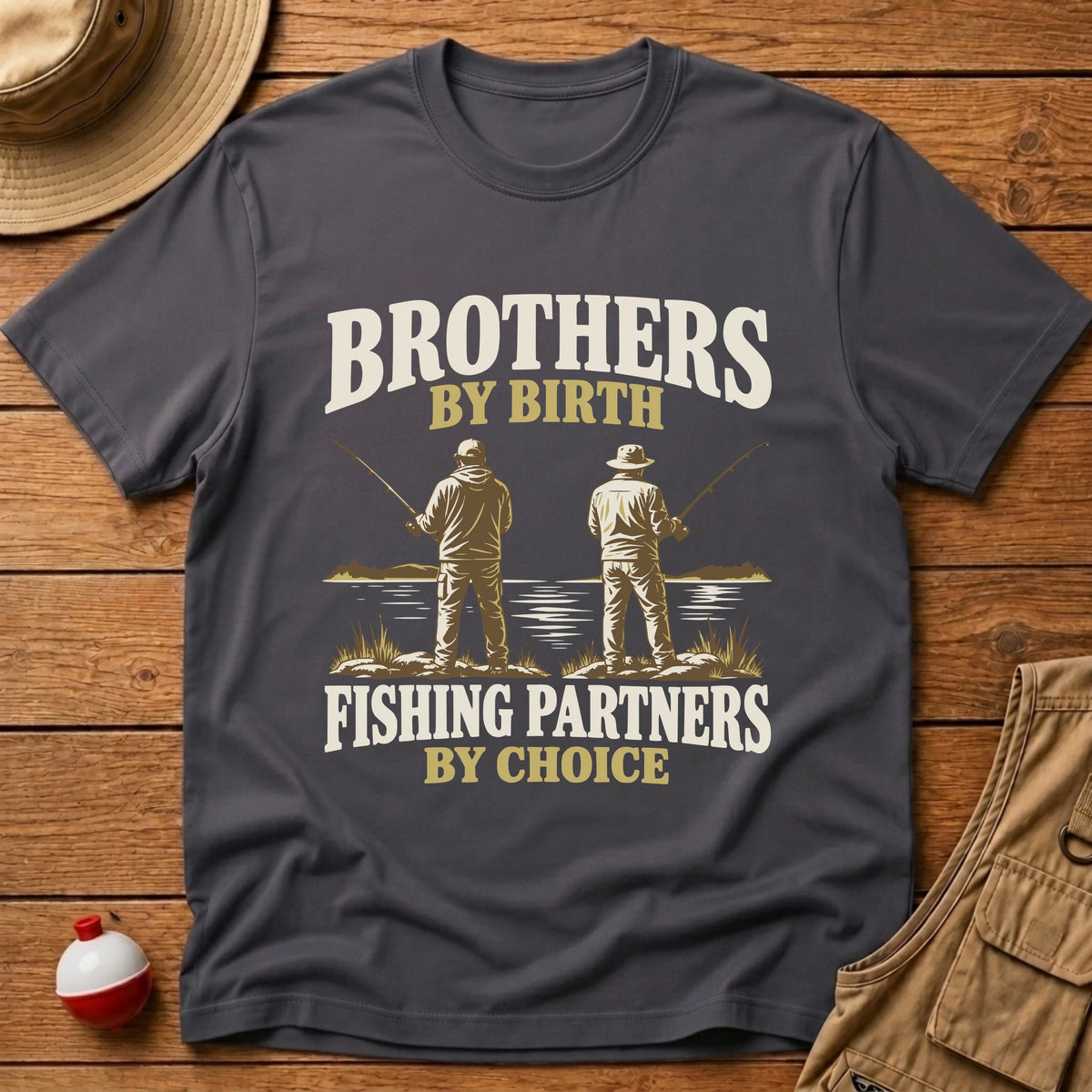 Brothers By Birth T-Shirt - Floating Bobber
