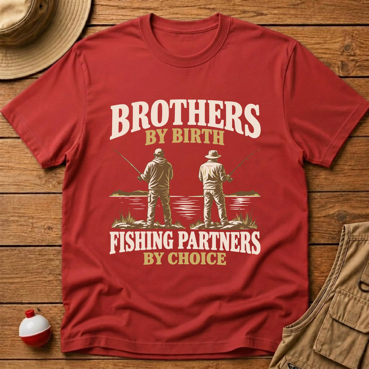 Brothers By Birth T-Shirt - Floating Bobber