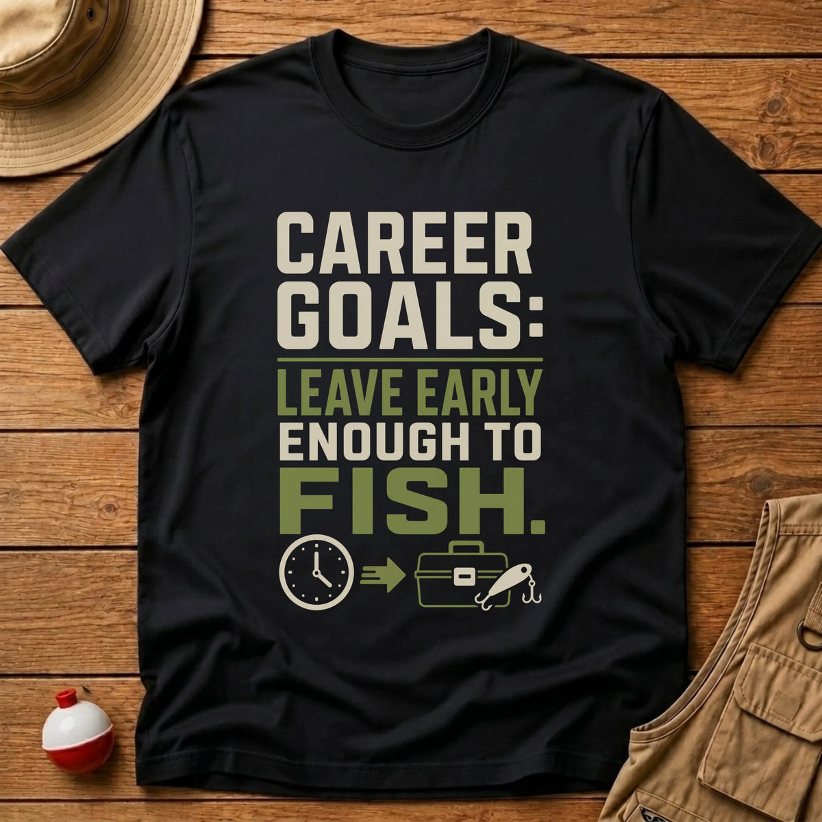 Career Goals T-Shirt - Floating Bobber