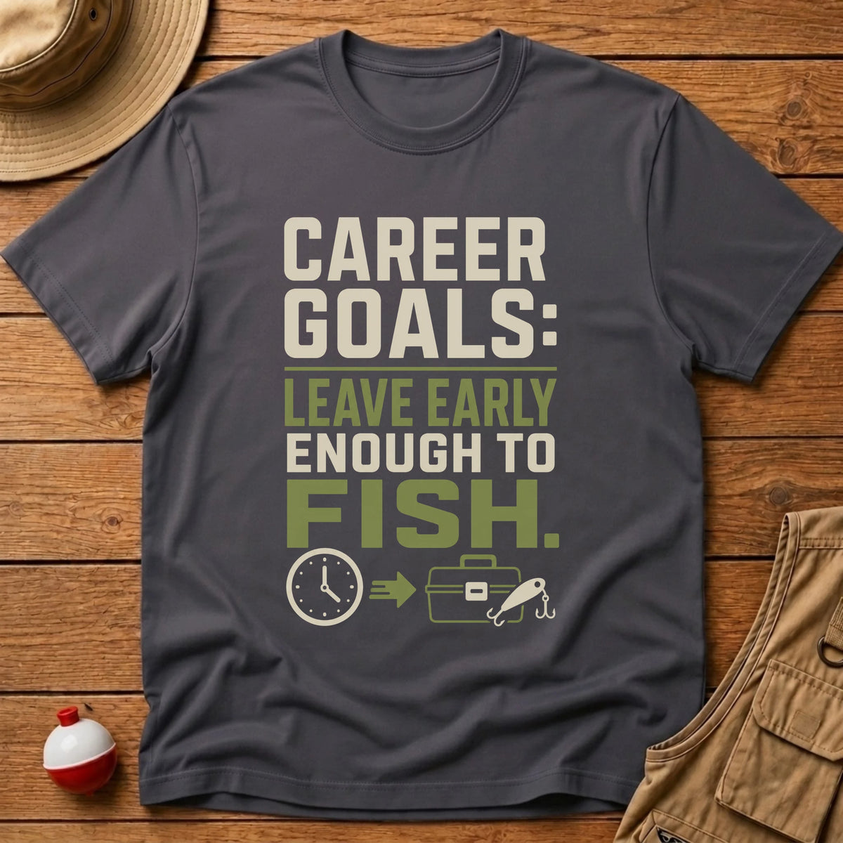 Career Goals T-Shirt - Floating Bobber