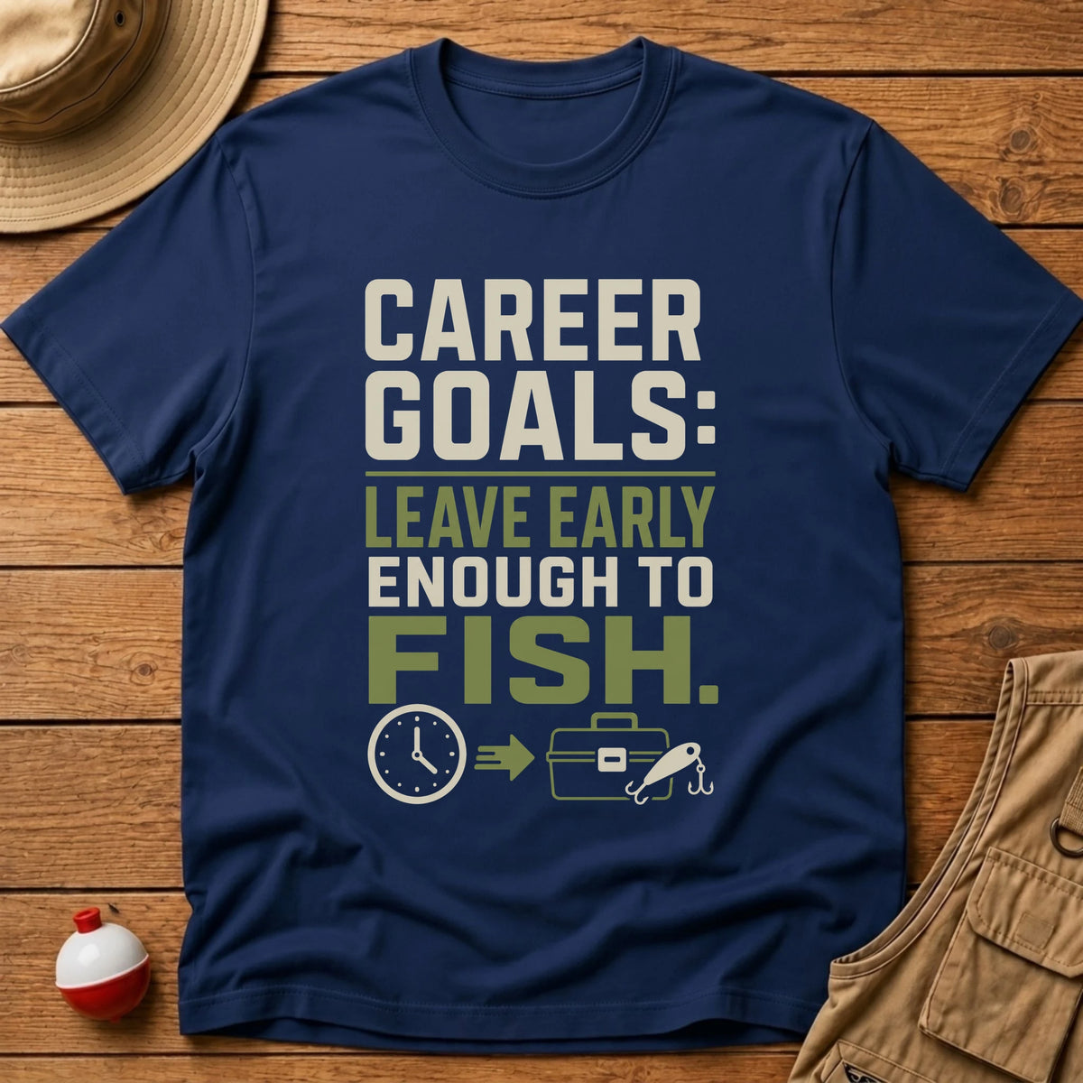 Career Goals T-Shirt - Floating Bobber