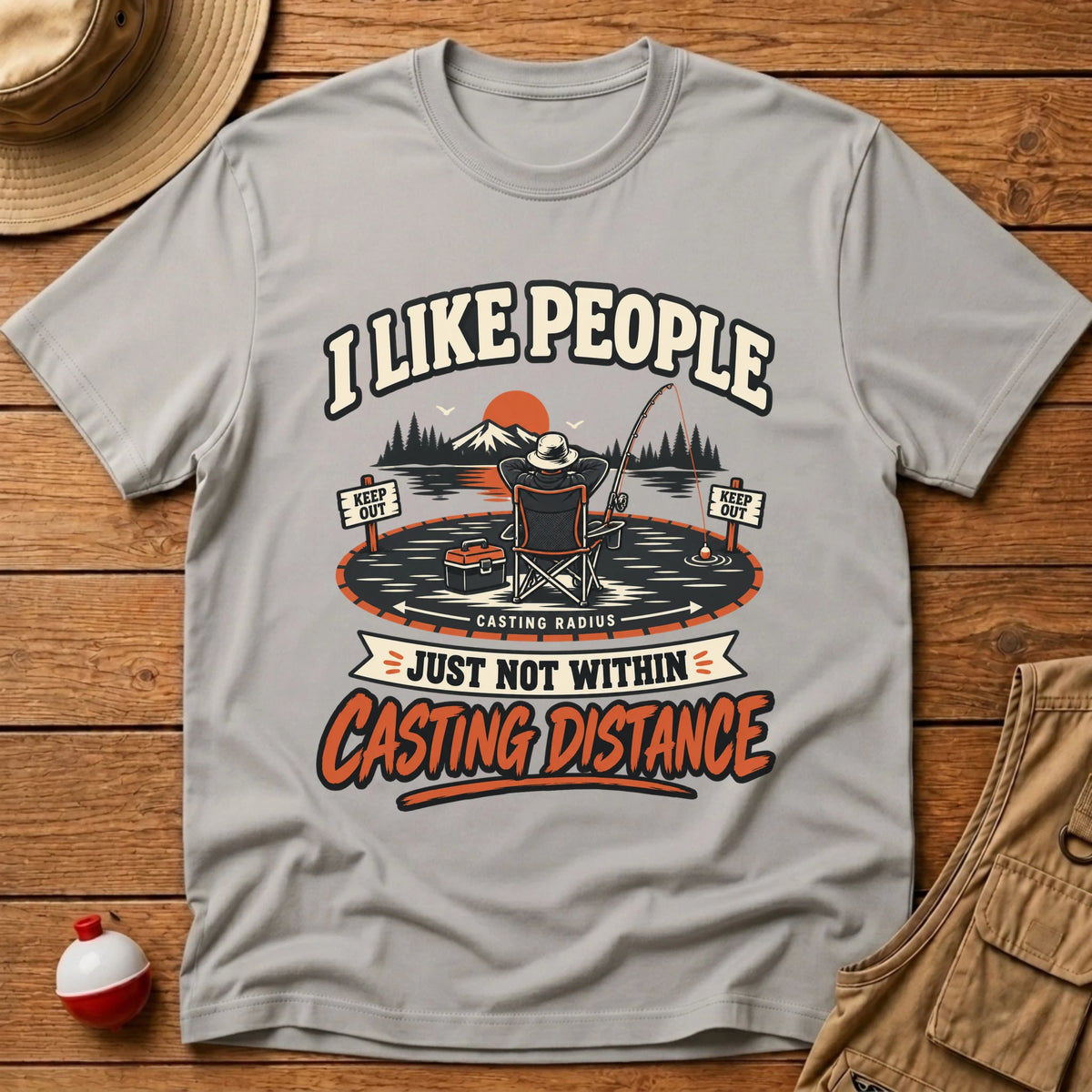 Casting Distance T-Shirt - Floating Bobber