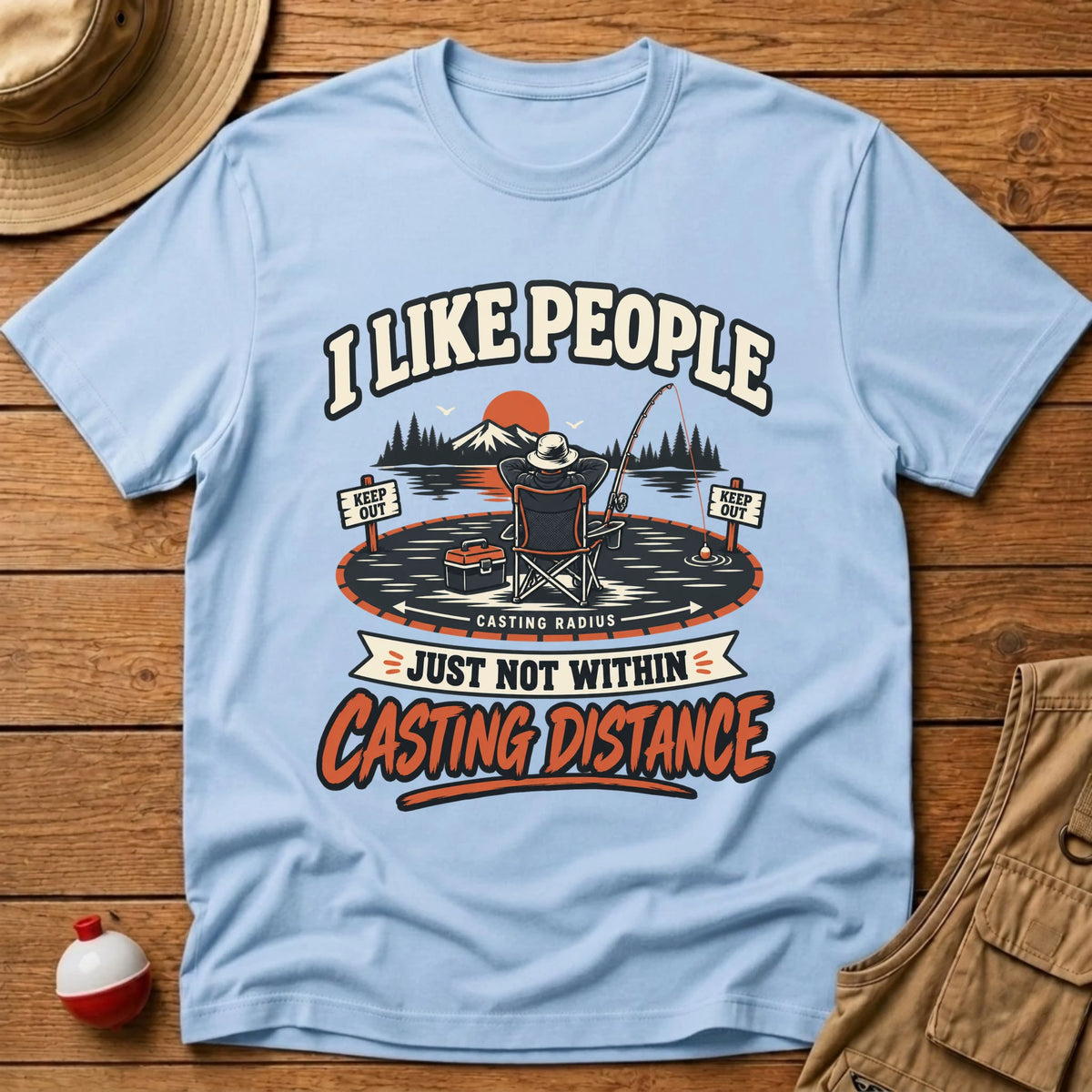 Casting Distance T-Shirt - Floating Bobber