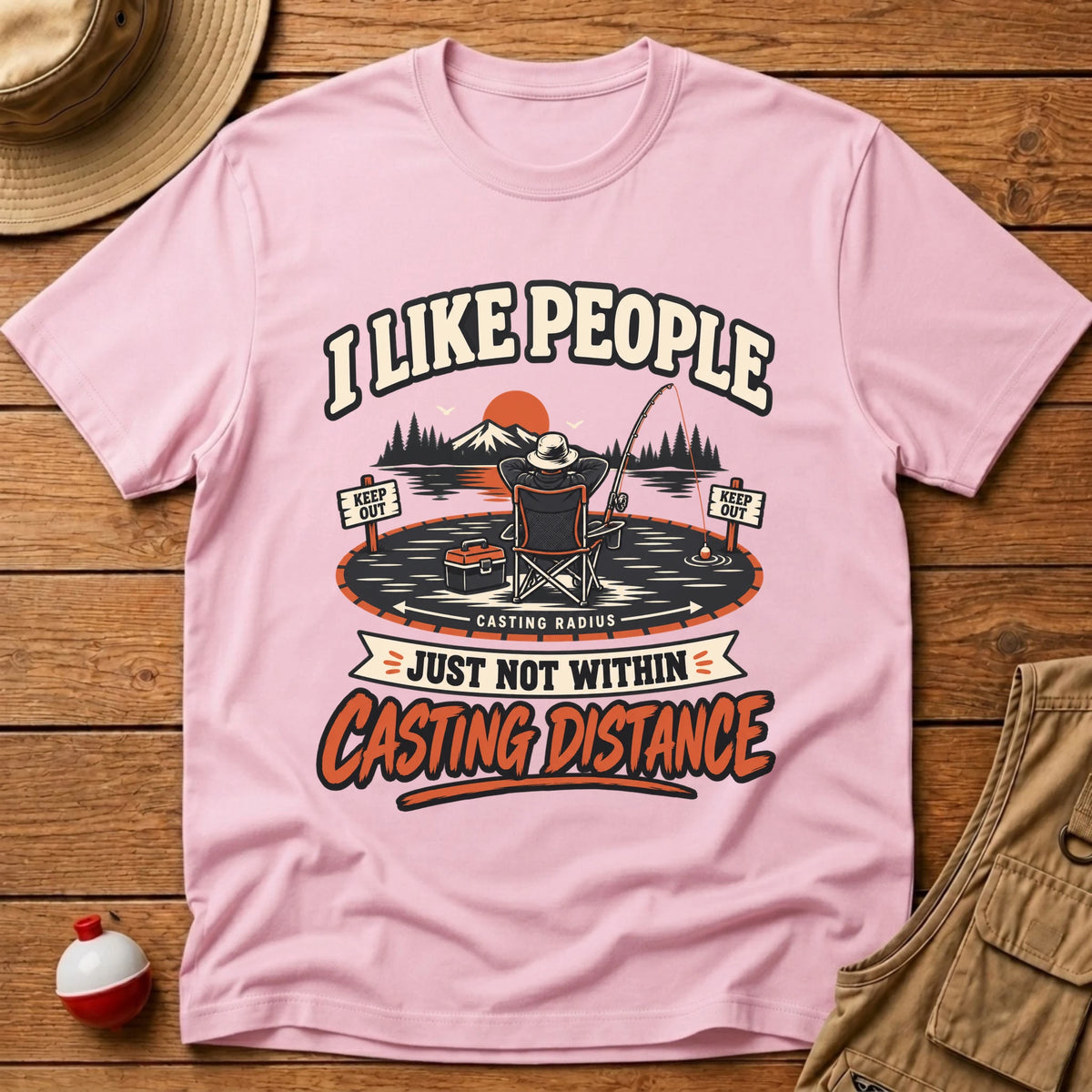 Casting Distance T-Shirt - Floating Bobber