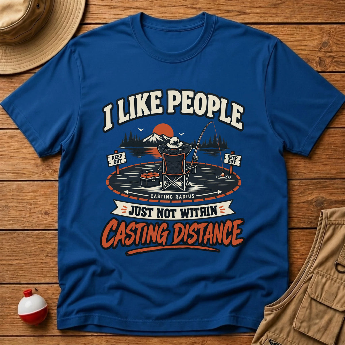 Casting Distance T-Shirt - Floating Bobber