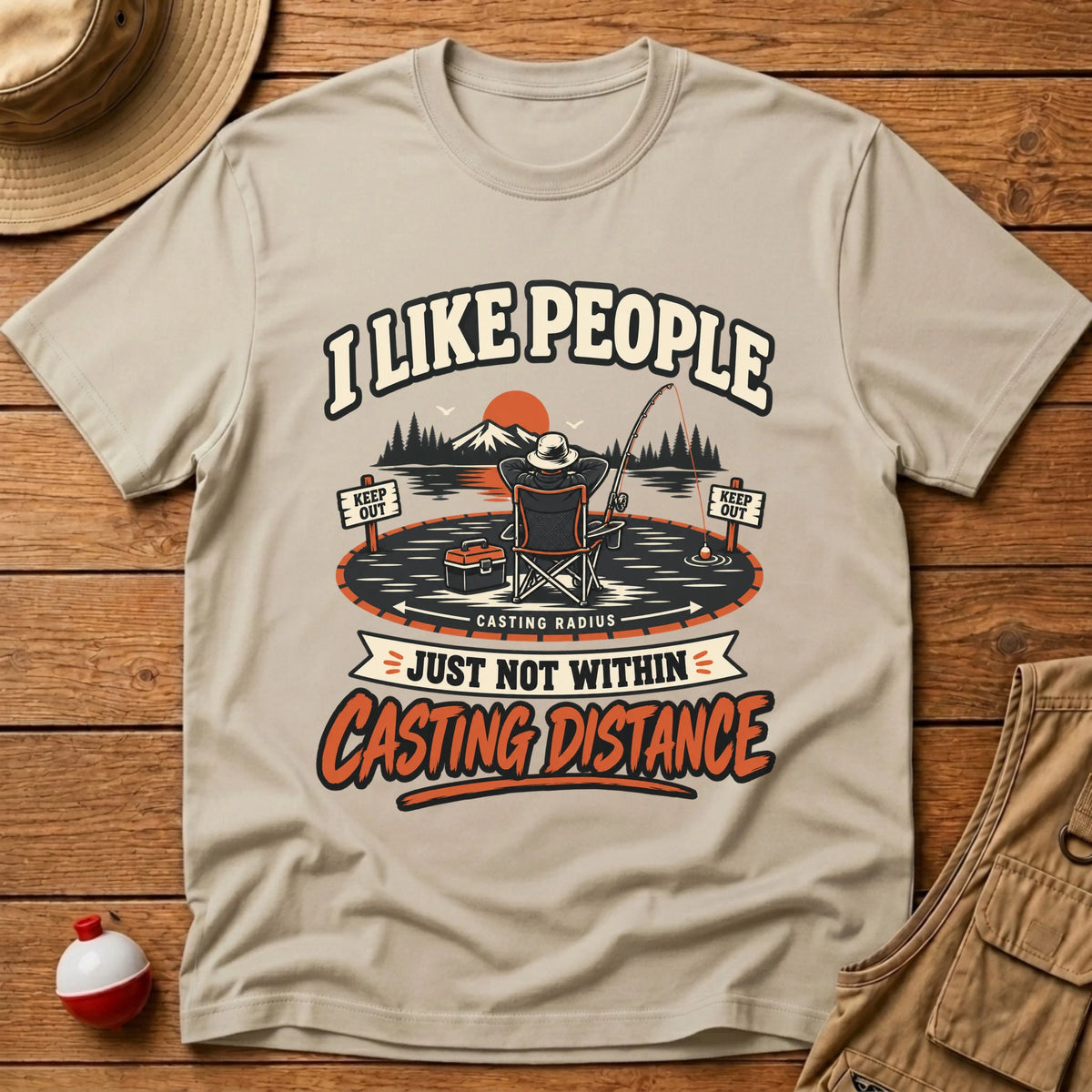 Casting Distance T-Shirt - Floating Bobber