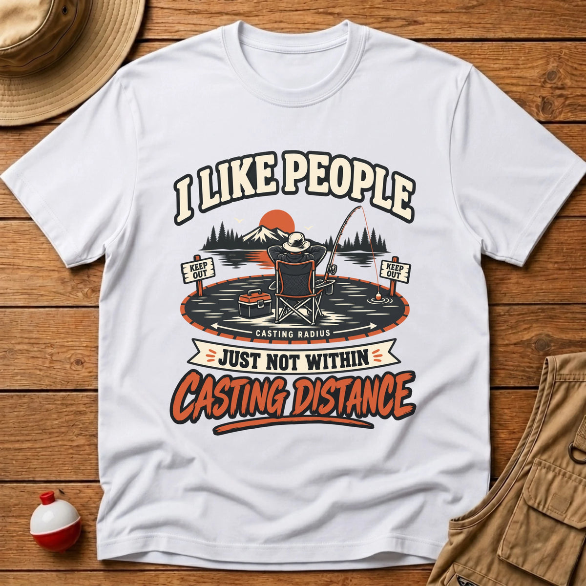 Casting Distance T-Shirt - Floating Bobber