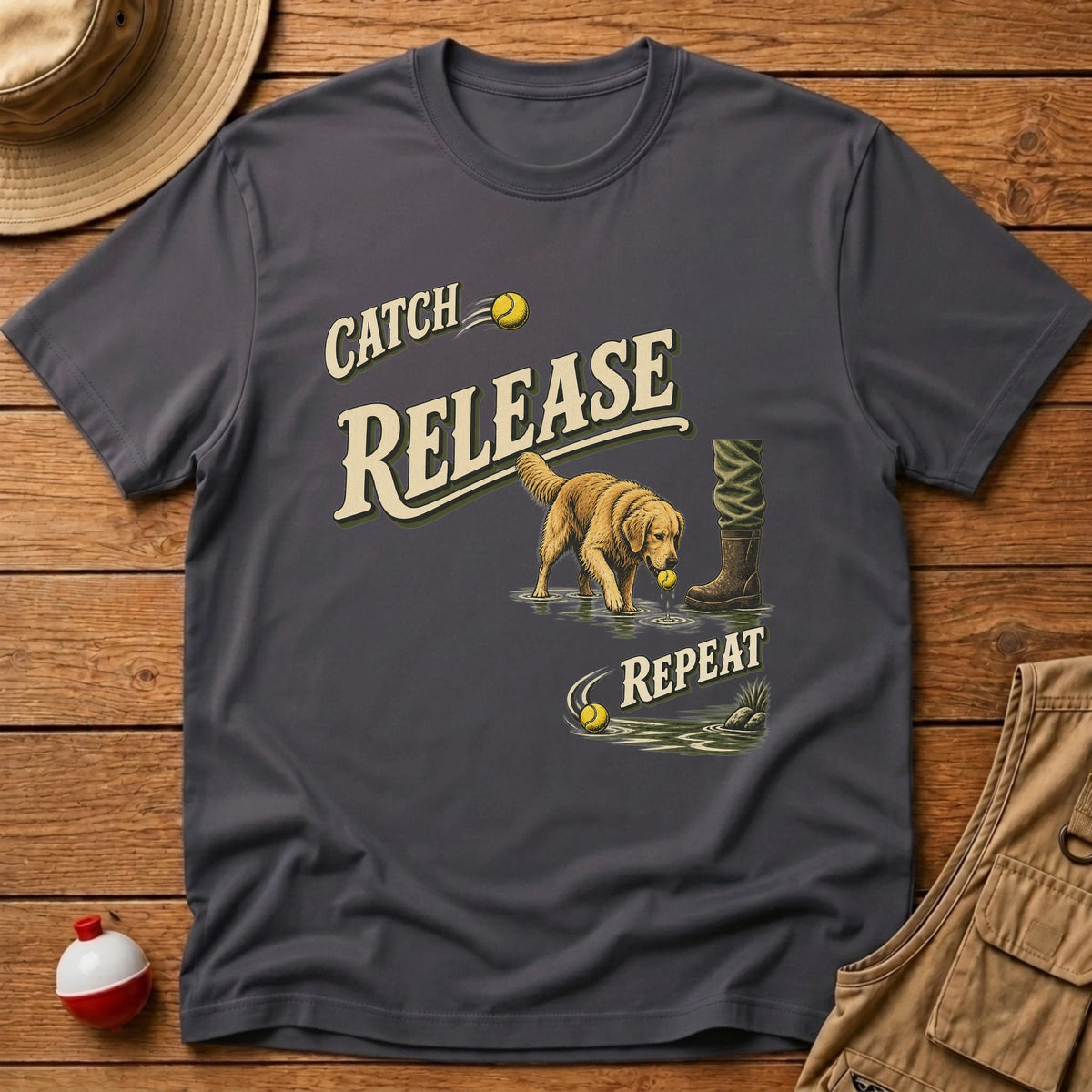 Catch Release Repeat T-Shirt - Floating Bobber