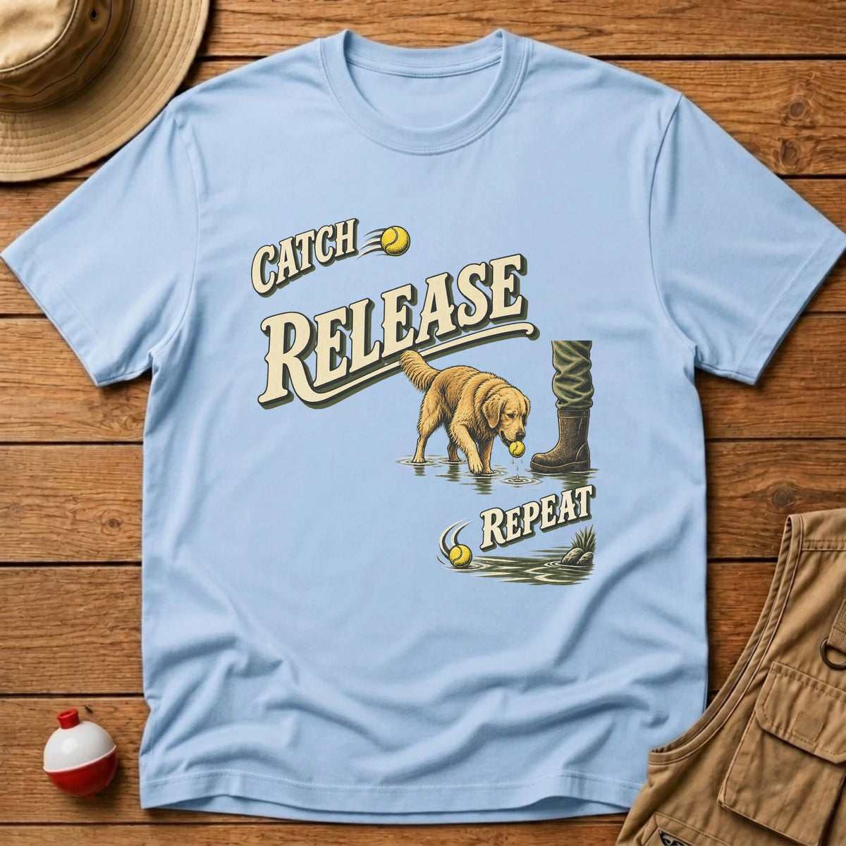 Catch Release Repeat T-Shirt - Floating Bobber