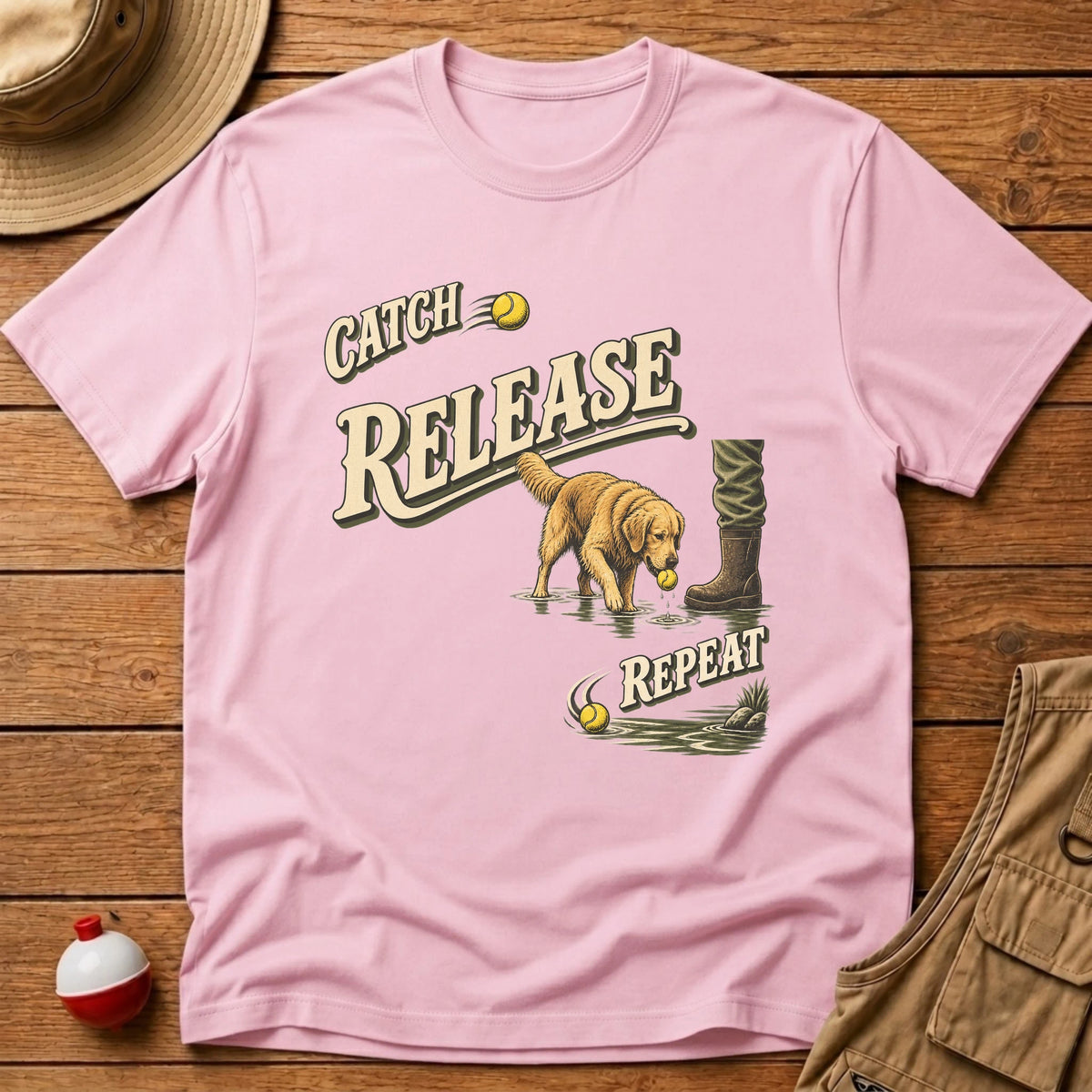 Catch Release Repeat T-Shirt - Floating Bobber
