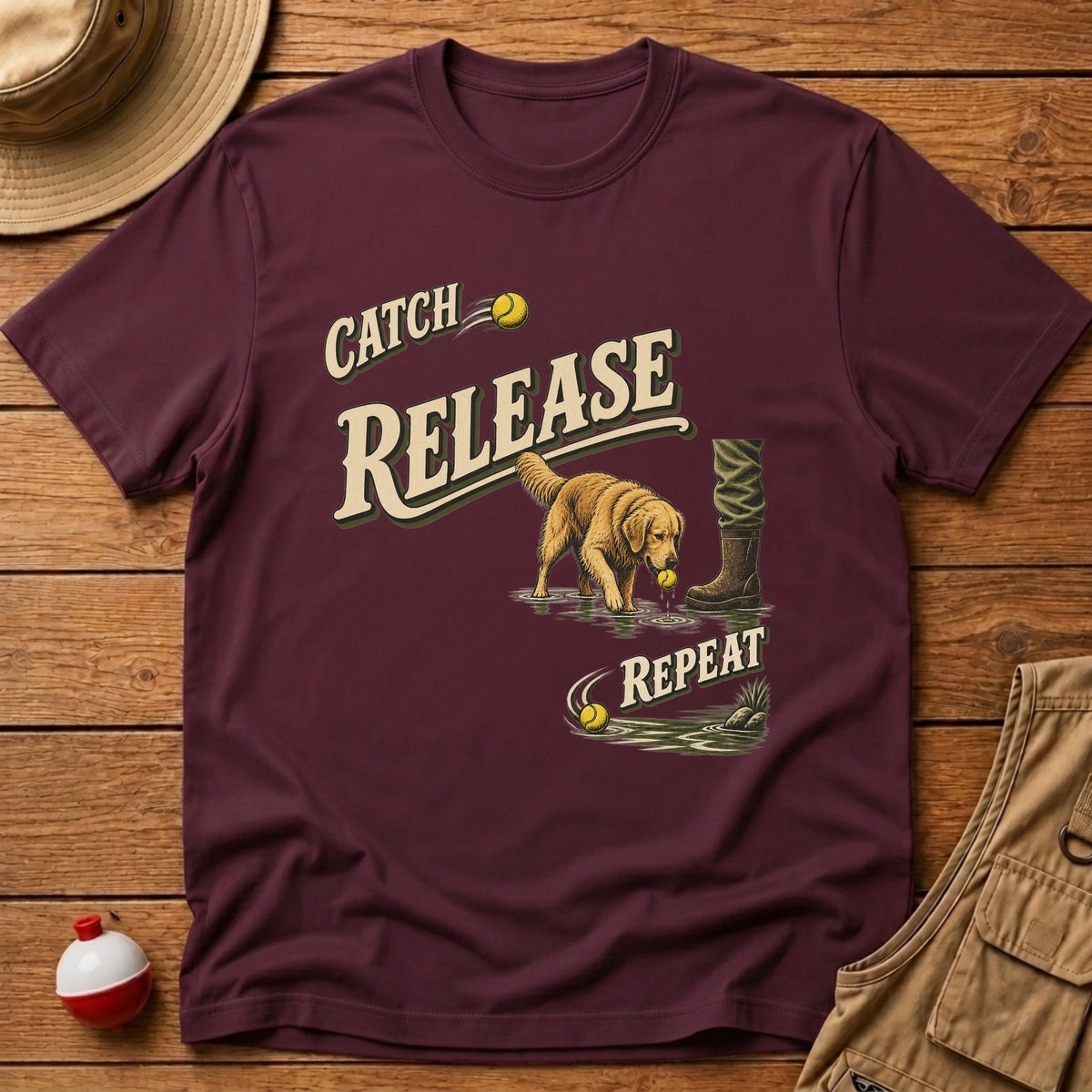 Catch Release Repeat T-Shirt - Floating Bobber