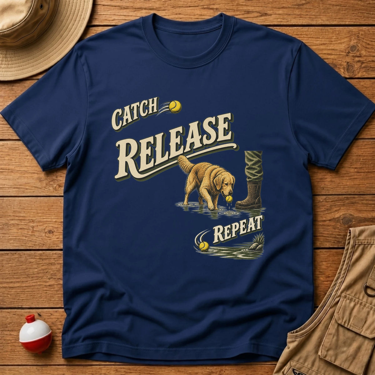 Catch Release Repeat T-Shirt - Floating Bobber