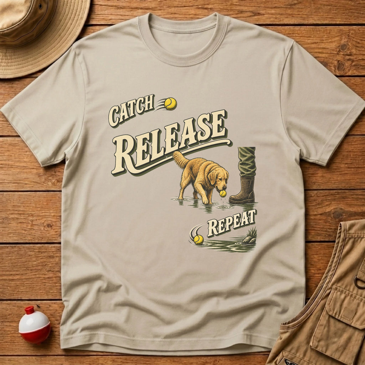 Catch Release Repeat T-Shirt - Floating Bobber