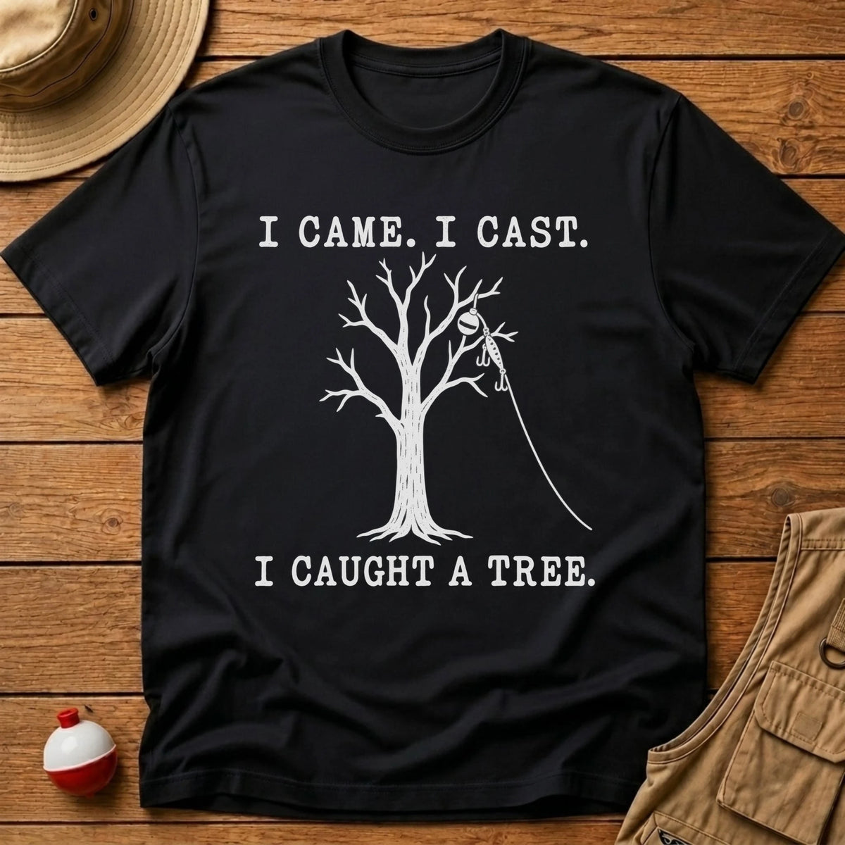 Caught A Tree T-Shirt - Floating Bobber