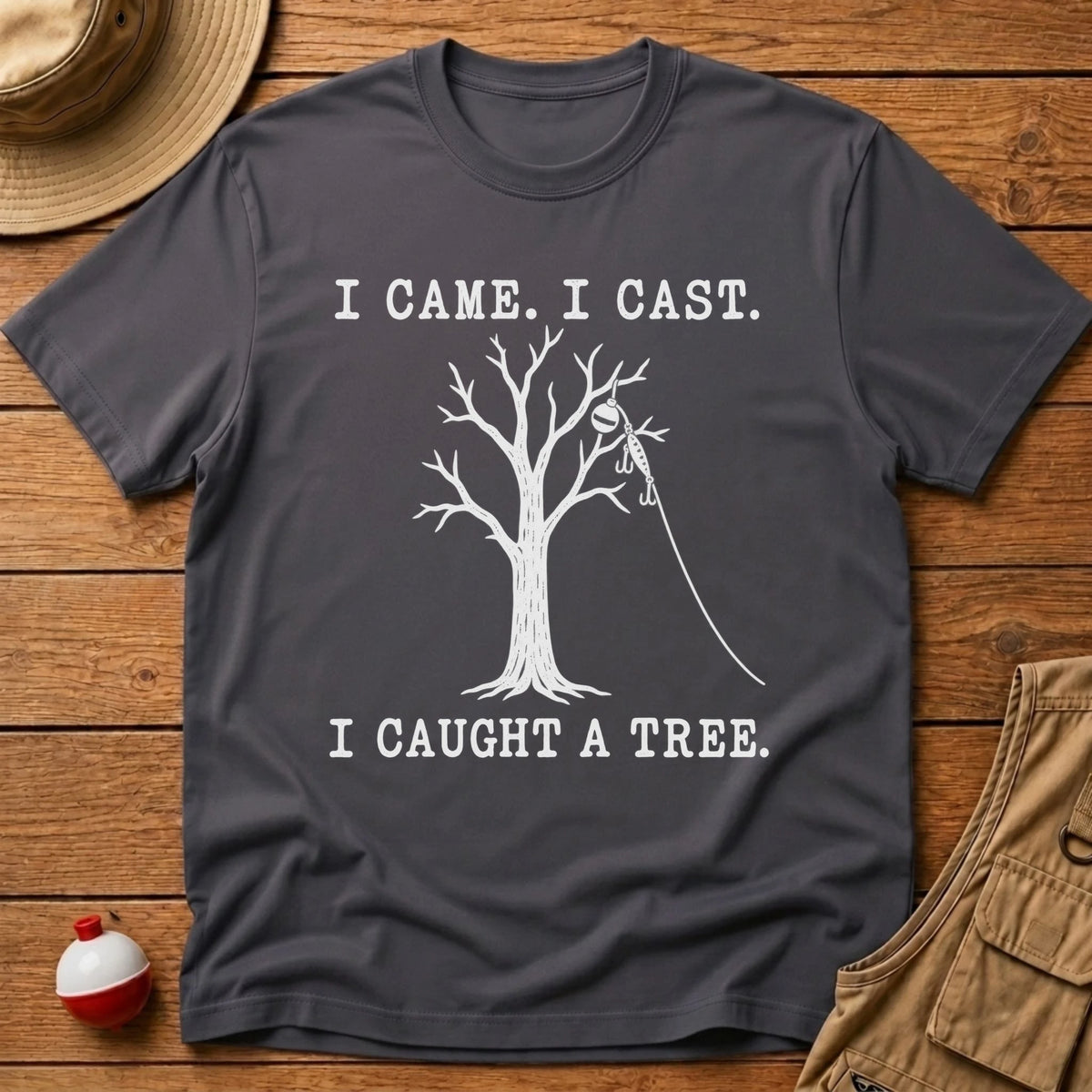 Caught A Tree T-Shirt - Floating Bobber