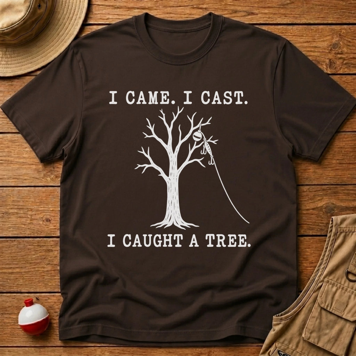 Caught A Tree T-Shirt - Floating Bobber