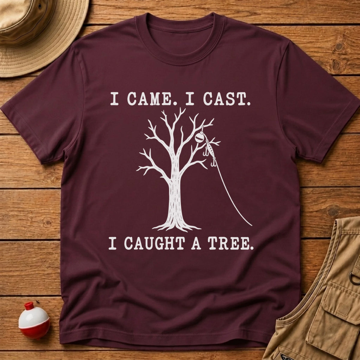 Caught A Tree T-Shirt - Floating Bobber