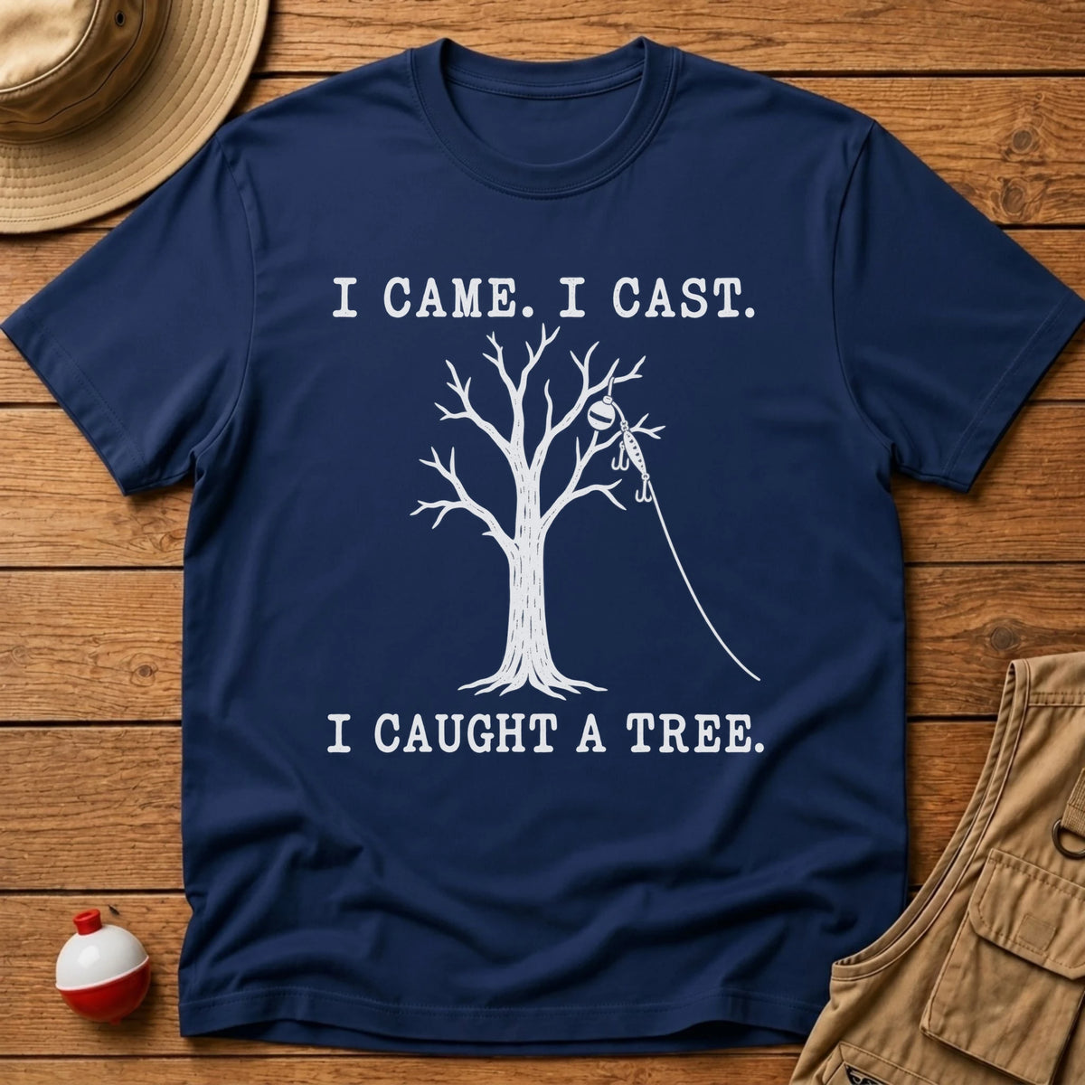 Caught A Tree T-Shirt - Floating Bobber