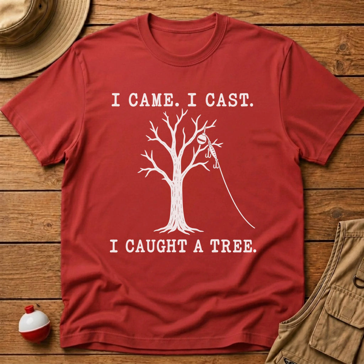 Caught A Tree T-Shirt - Floating Bobber