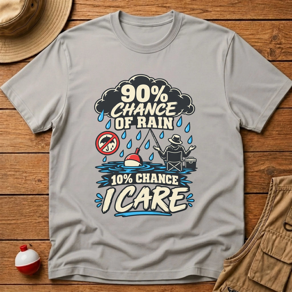 Chance of Rain T-Shirt - Floating Bobber