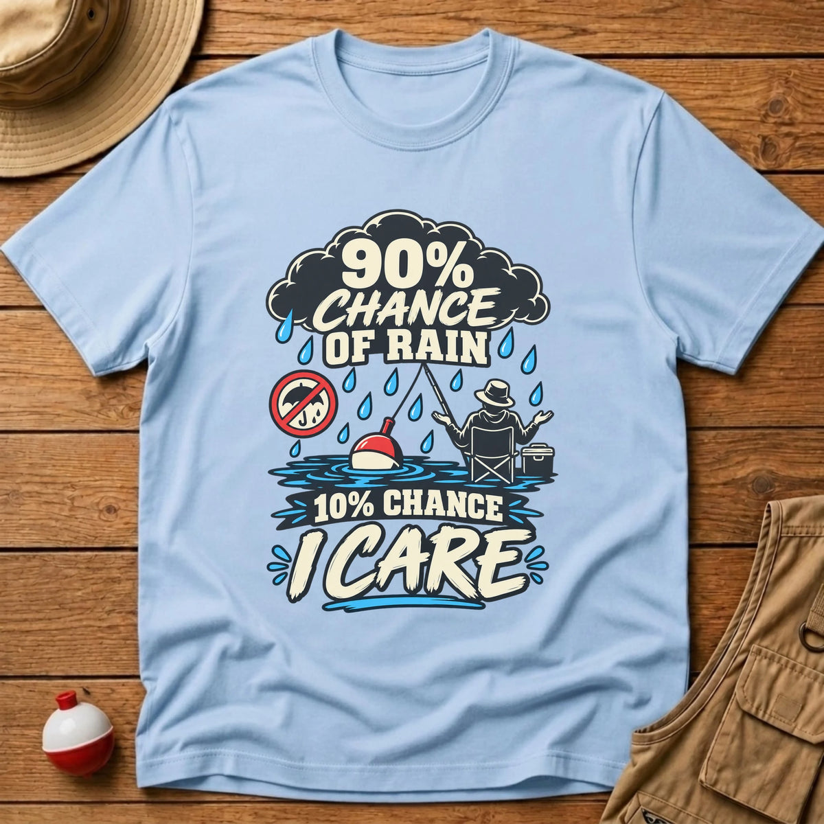 Chance of Rain T-Shirt - Floating Bobber