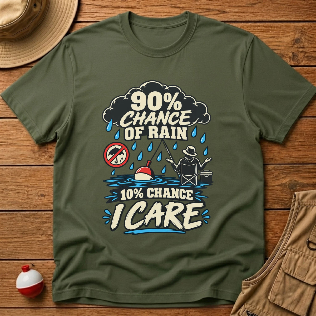 Chance of Rain T-Shirt - Floating Bobber
