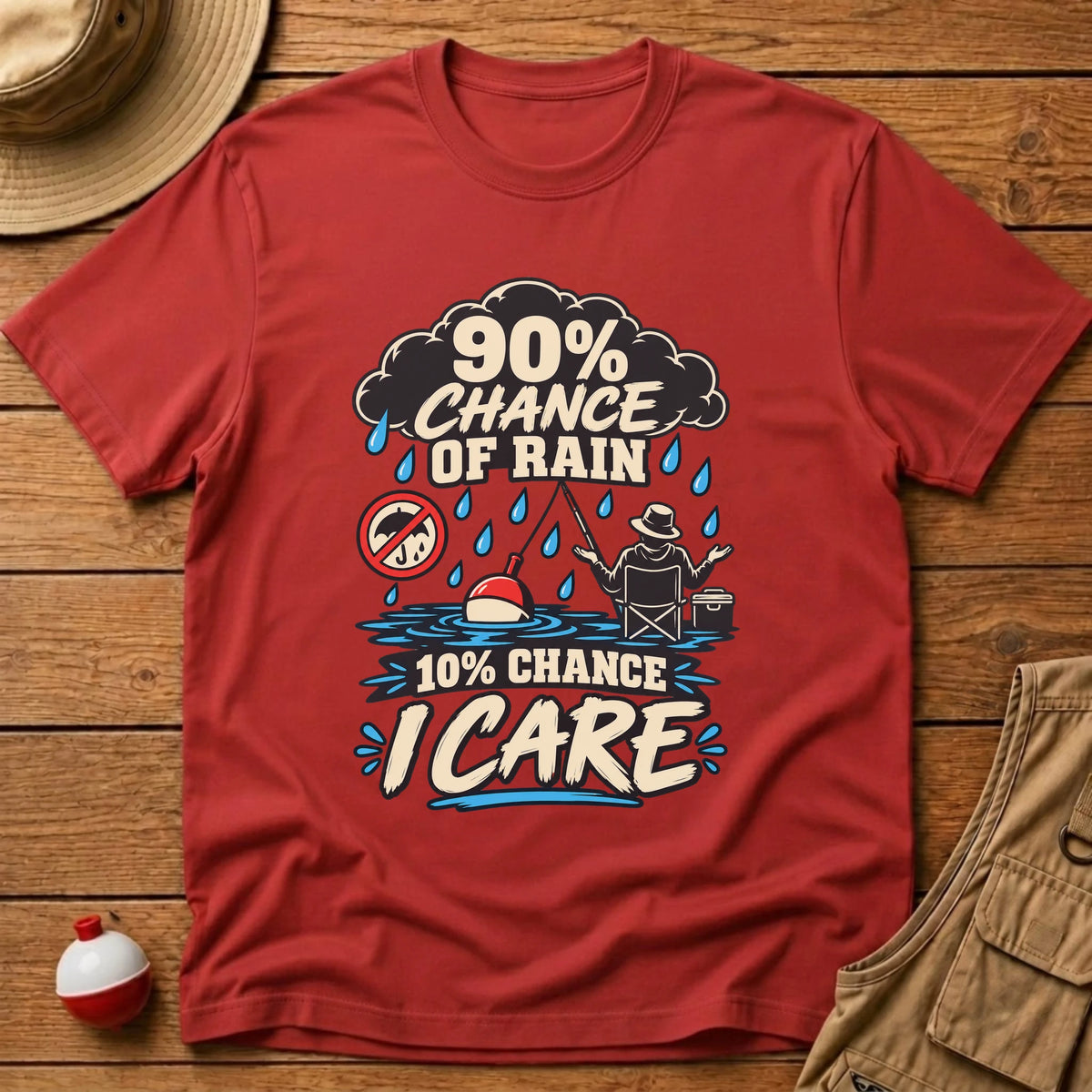 Chance of Rain T-Shirt - Floating Bobber