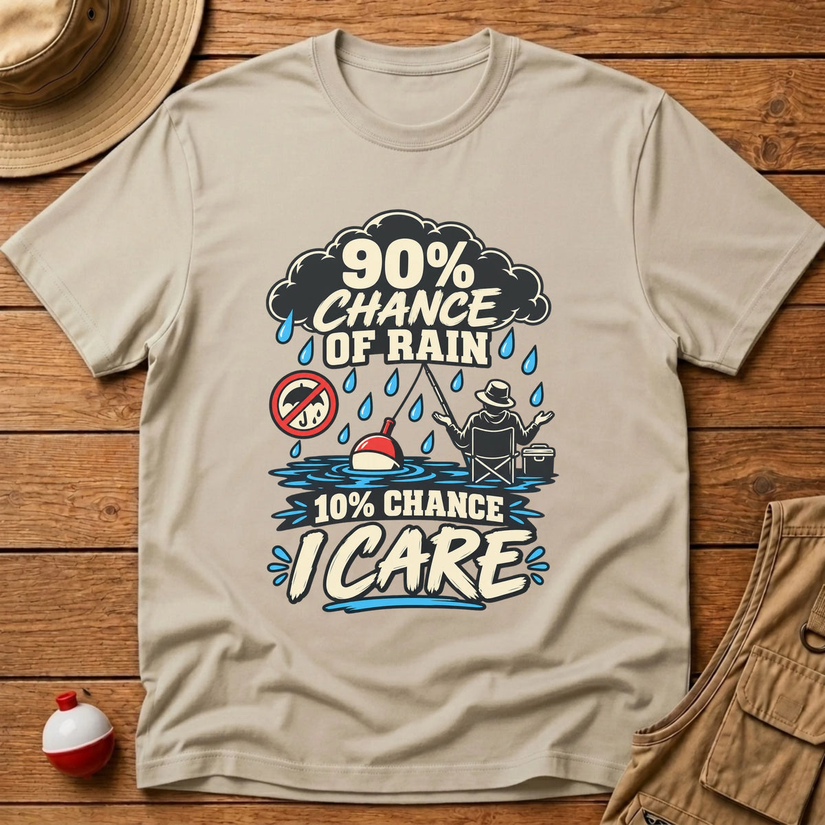 Chance of Rain T-Shirt - Floating Bobber