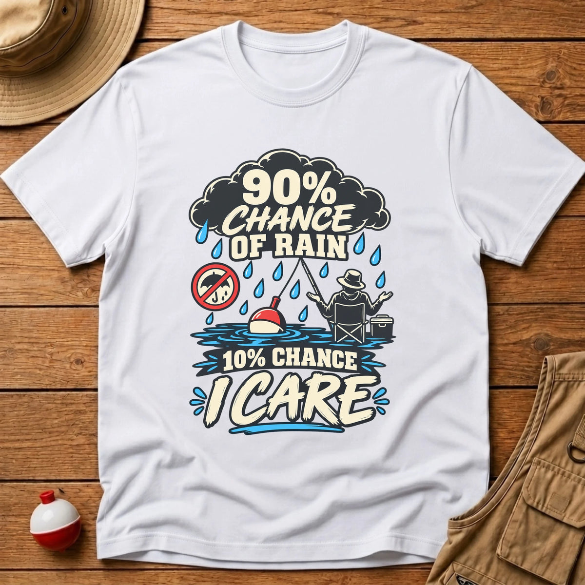 Chance of Rain T-Shirt - Floating Bobber