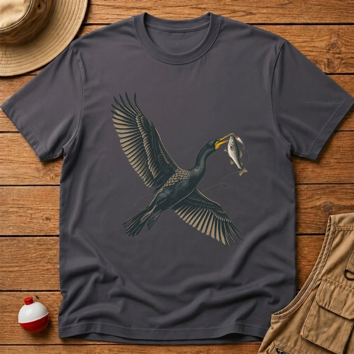 Cormorant T-Shirt - Floating Bobber
