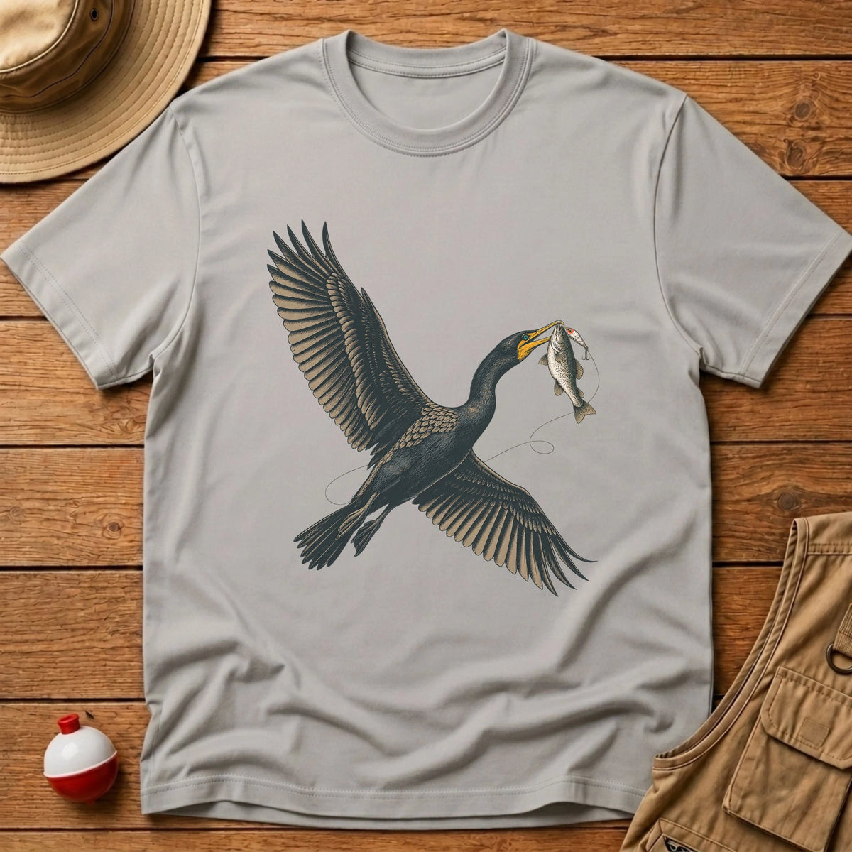 Cormorant T-Shirt - Floating Bobber