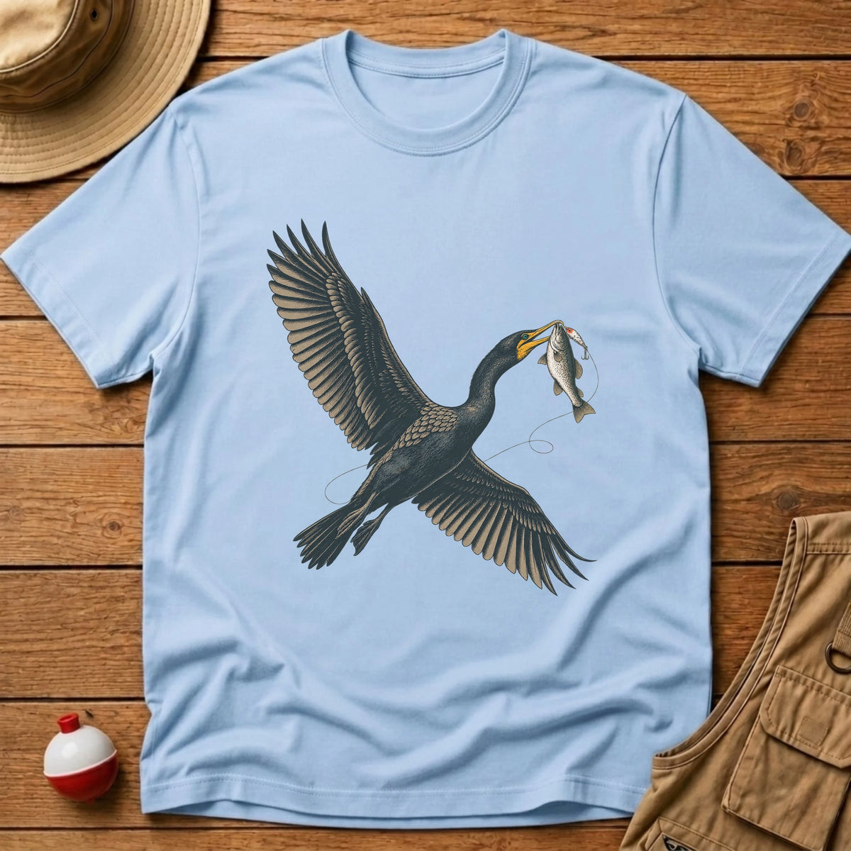 Cormorant T-Shirt - Floating Bobber