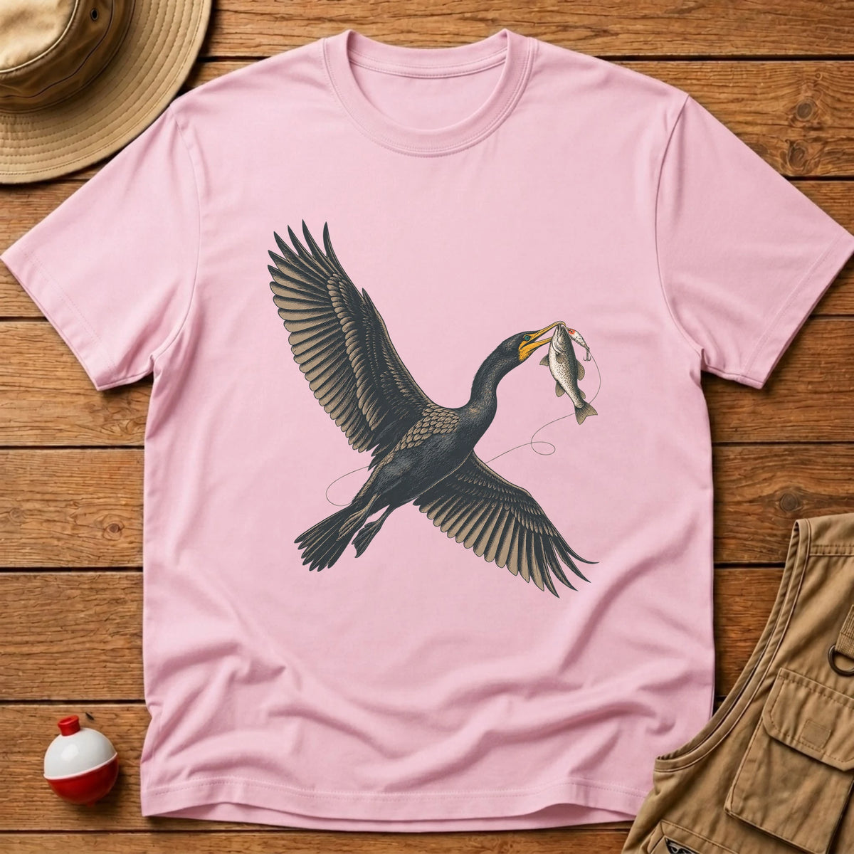 Cormorant T-Shirt - Floating Bobber