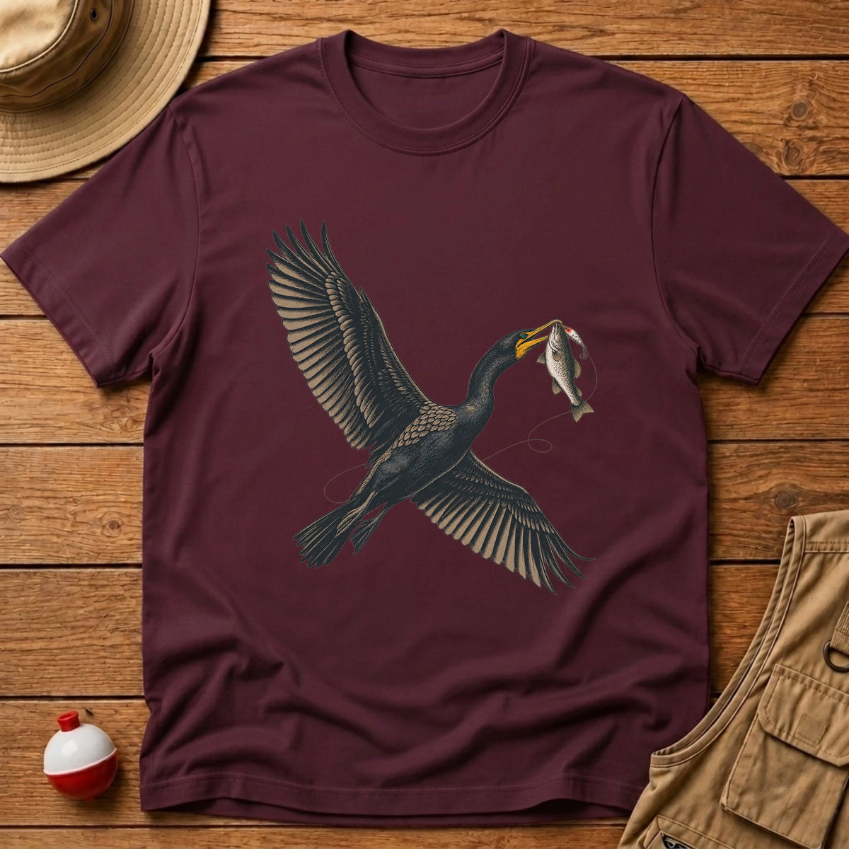 Cormorant T-Shirt - Floating Bobber