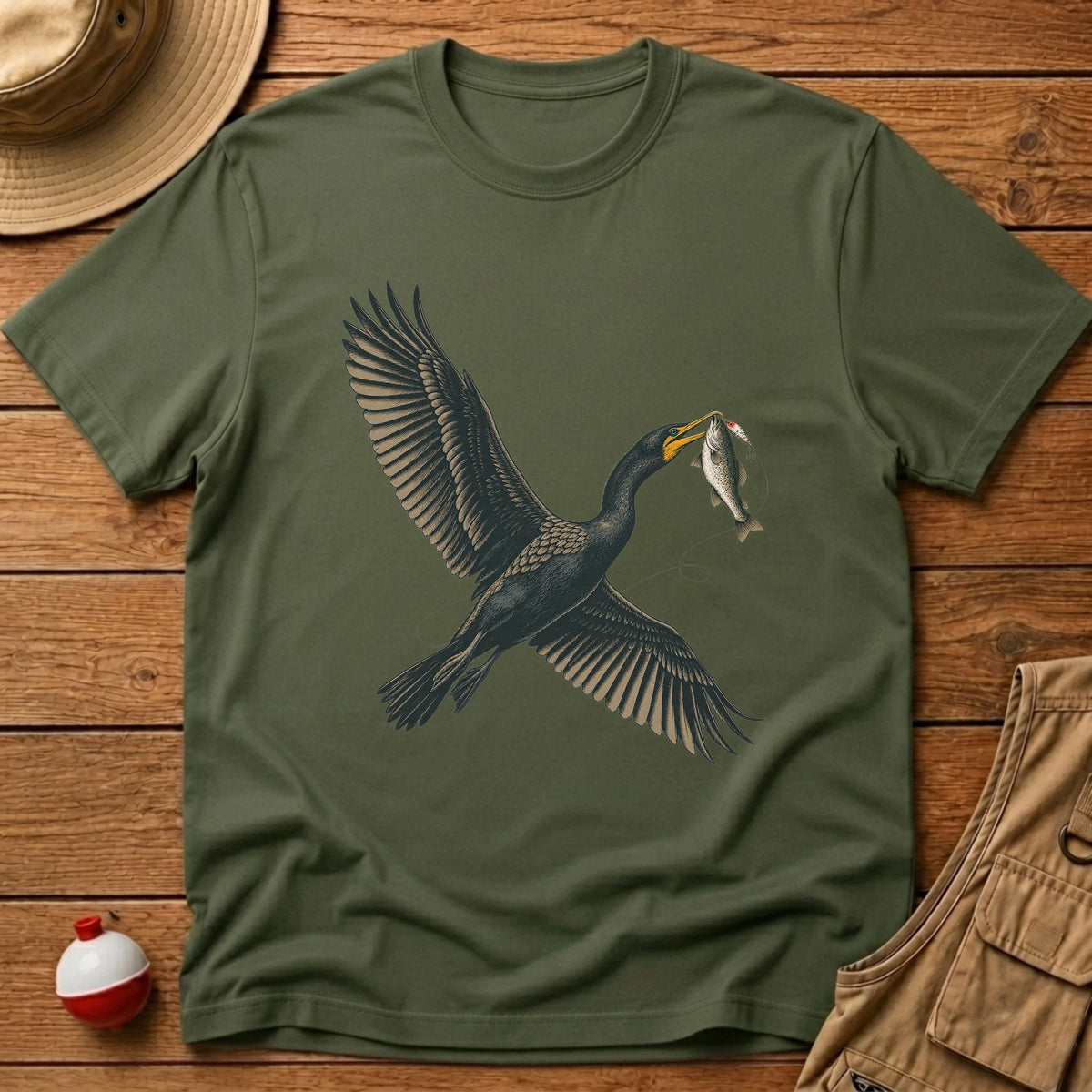 Cormorant T-Shirt - Floating Bobber