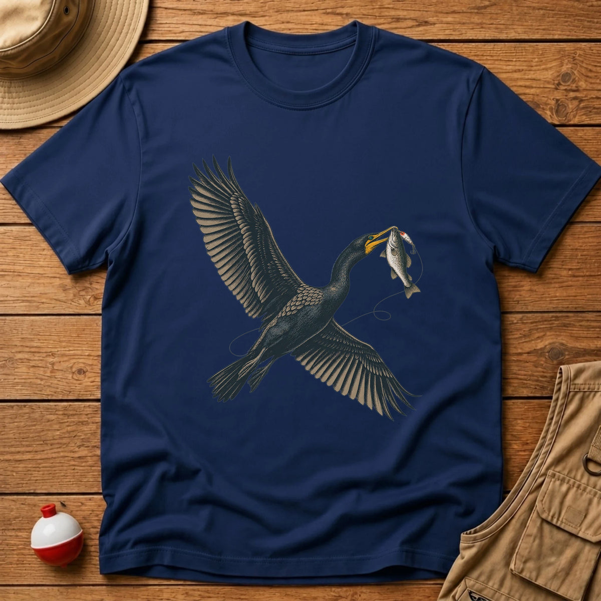 Cormorant T-Shirt - Floating Bobber
