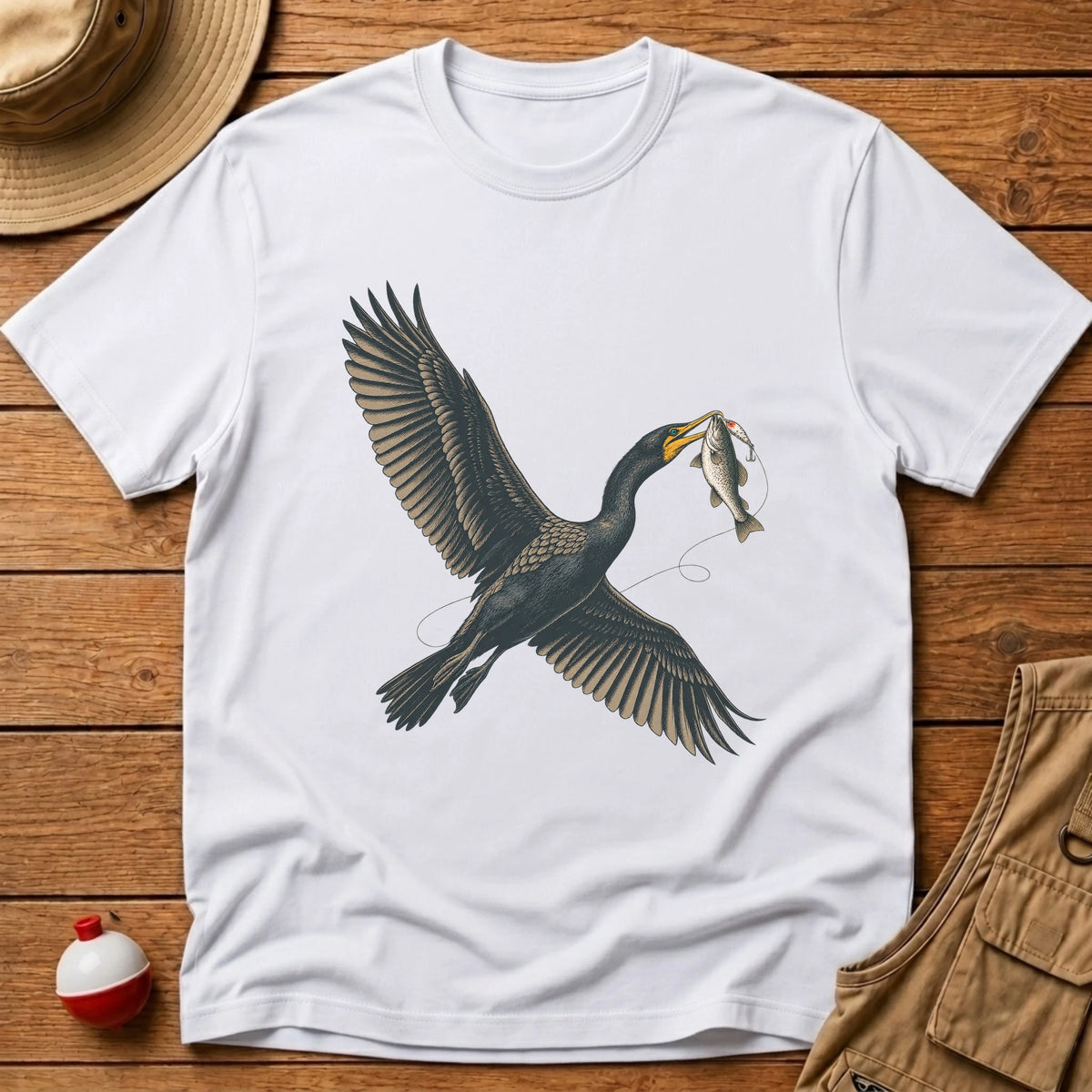 Cormorant T-Shirt - Floating Bobber