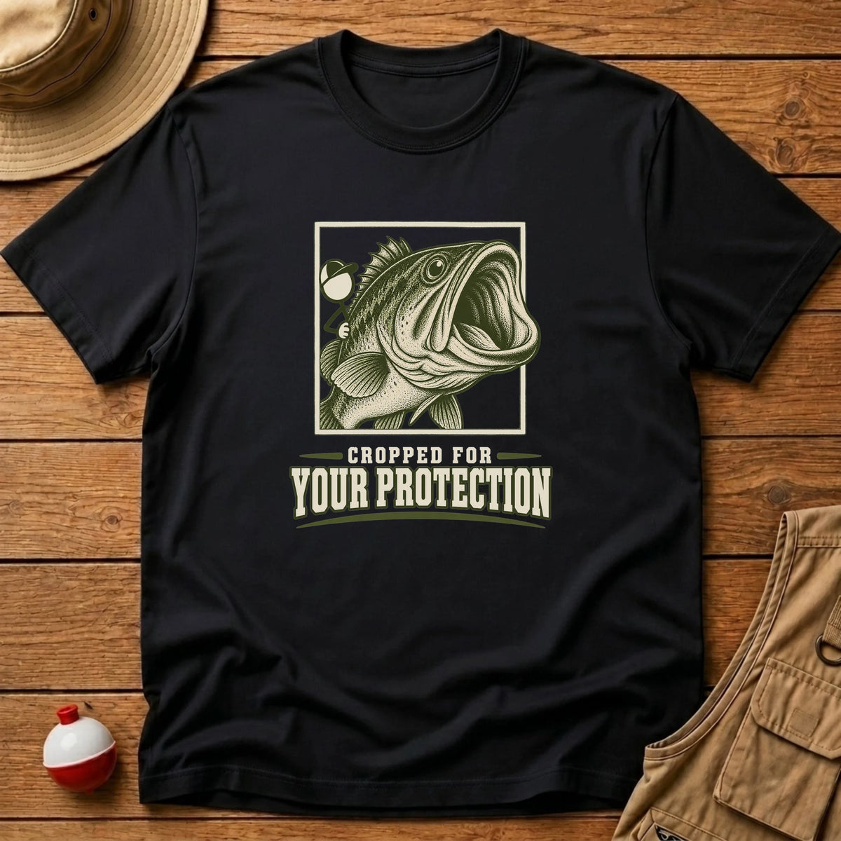 Cropped Selfie T-Shirt - Floating Bobber