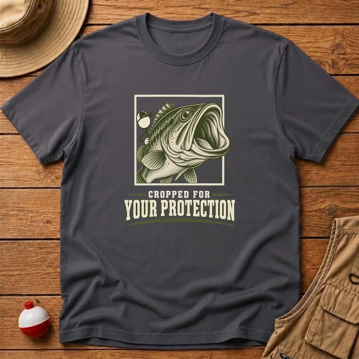 Cropped Selfie T-Shirt - Floating Bobber