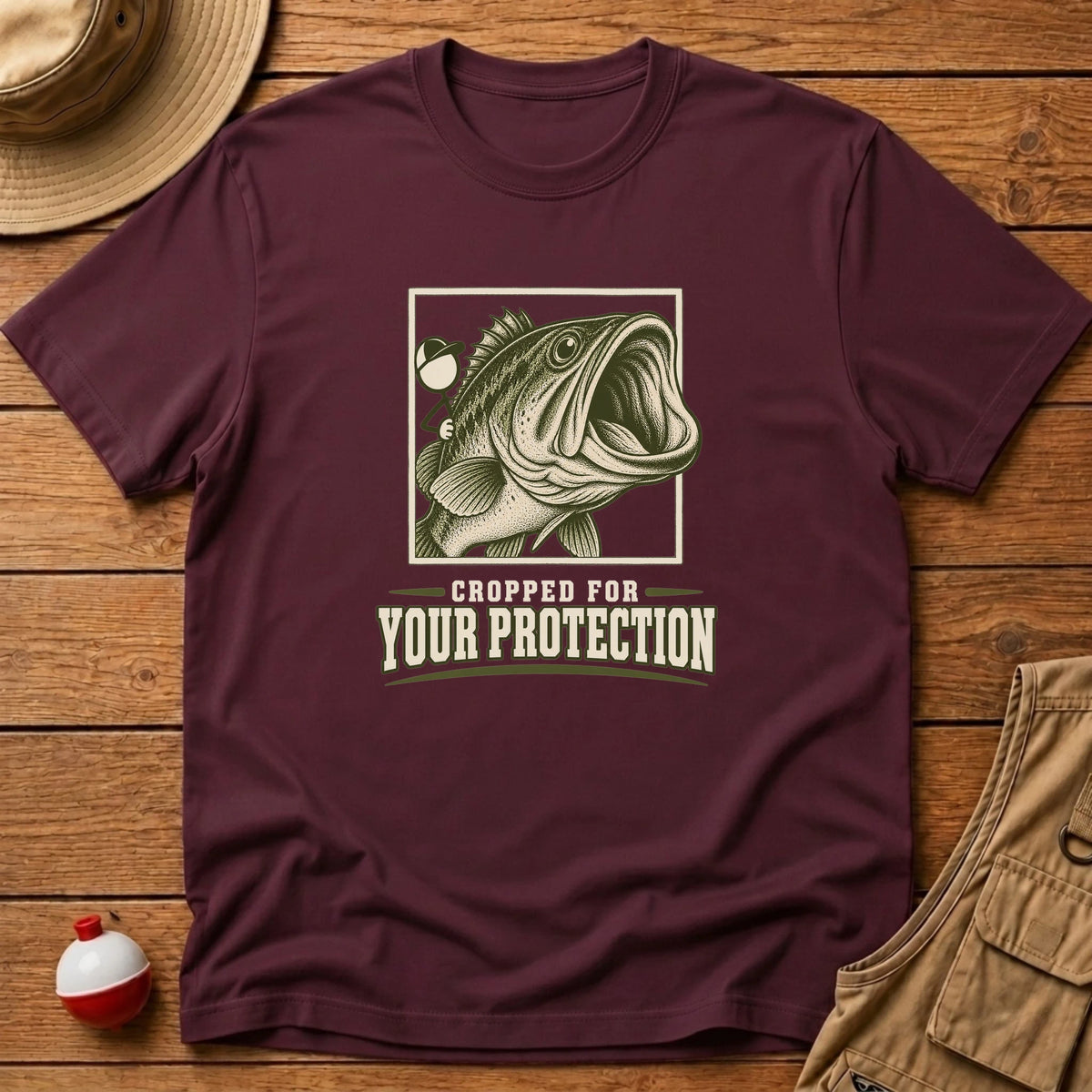 Cropped Selfie T-Shirt - Floating Bobber