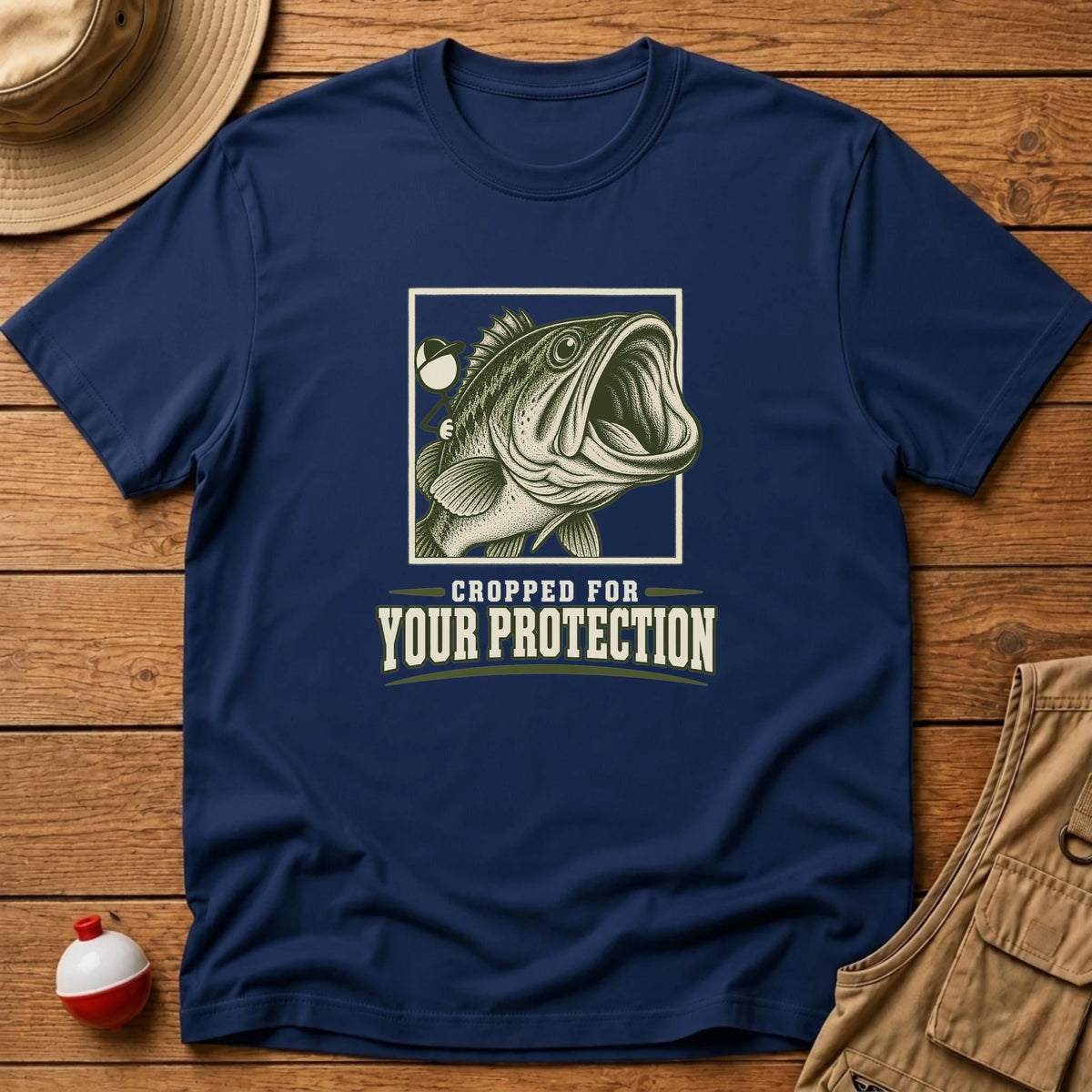 Cropped Selfie T-Shirt - Floating Bobber