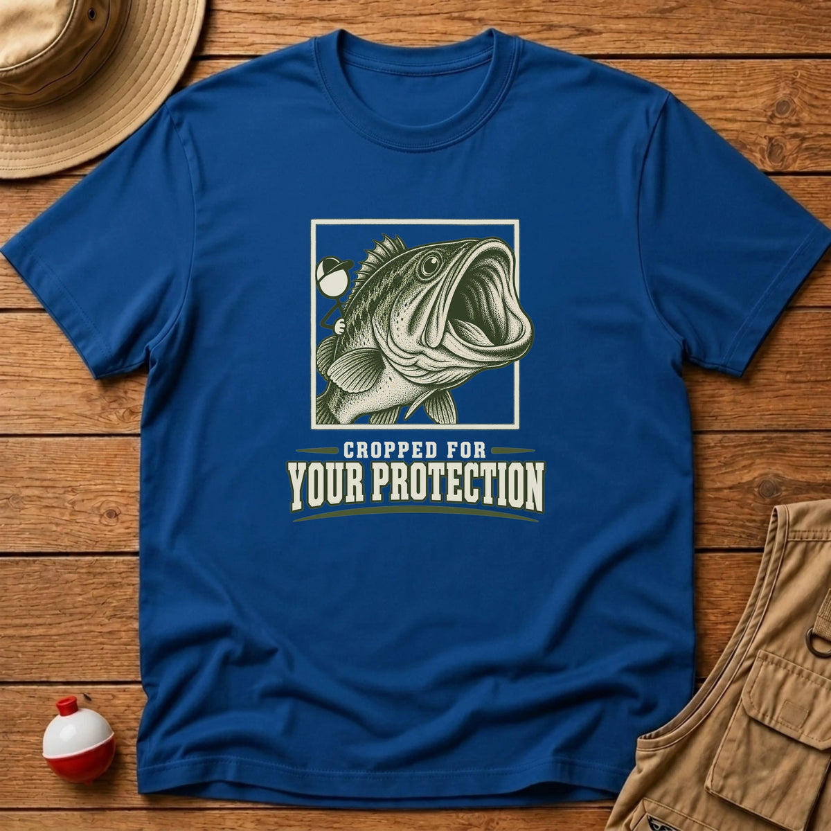 Cropped Selfie T-Shirt - Floating Bobber
