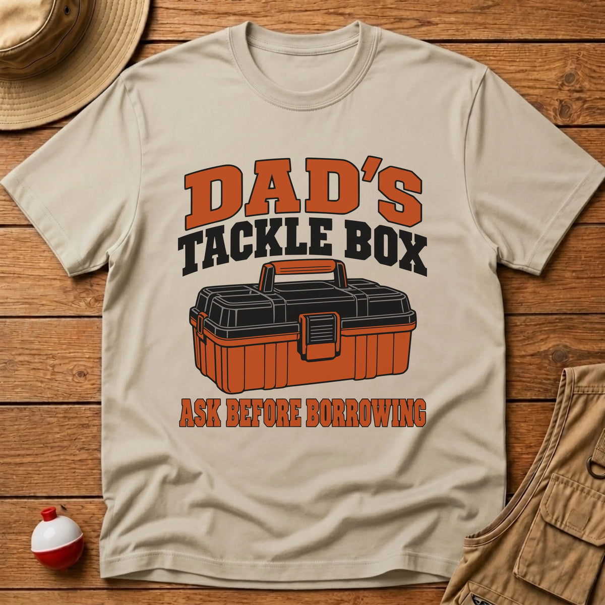 Dad's Tackle Box T-Shirt - Floating Bobber