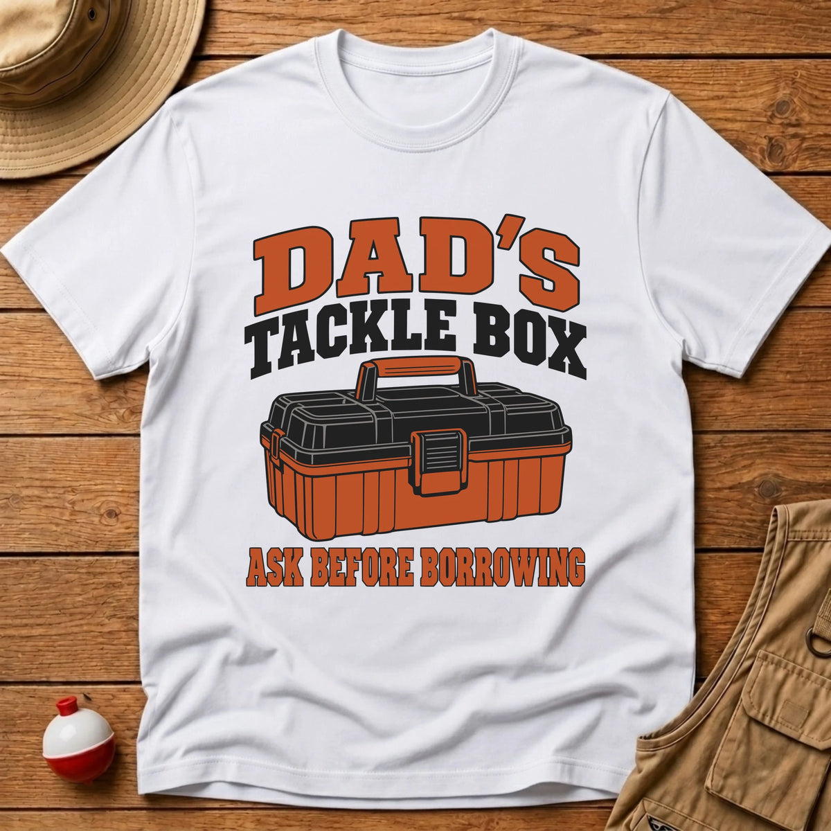Dad's Tackle Box T-Shirt - Floating Bobber