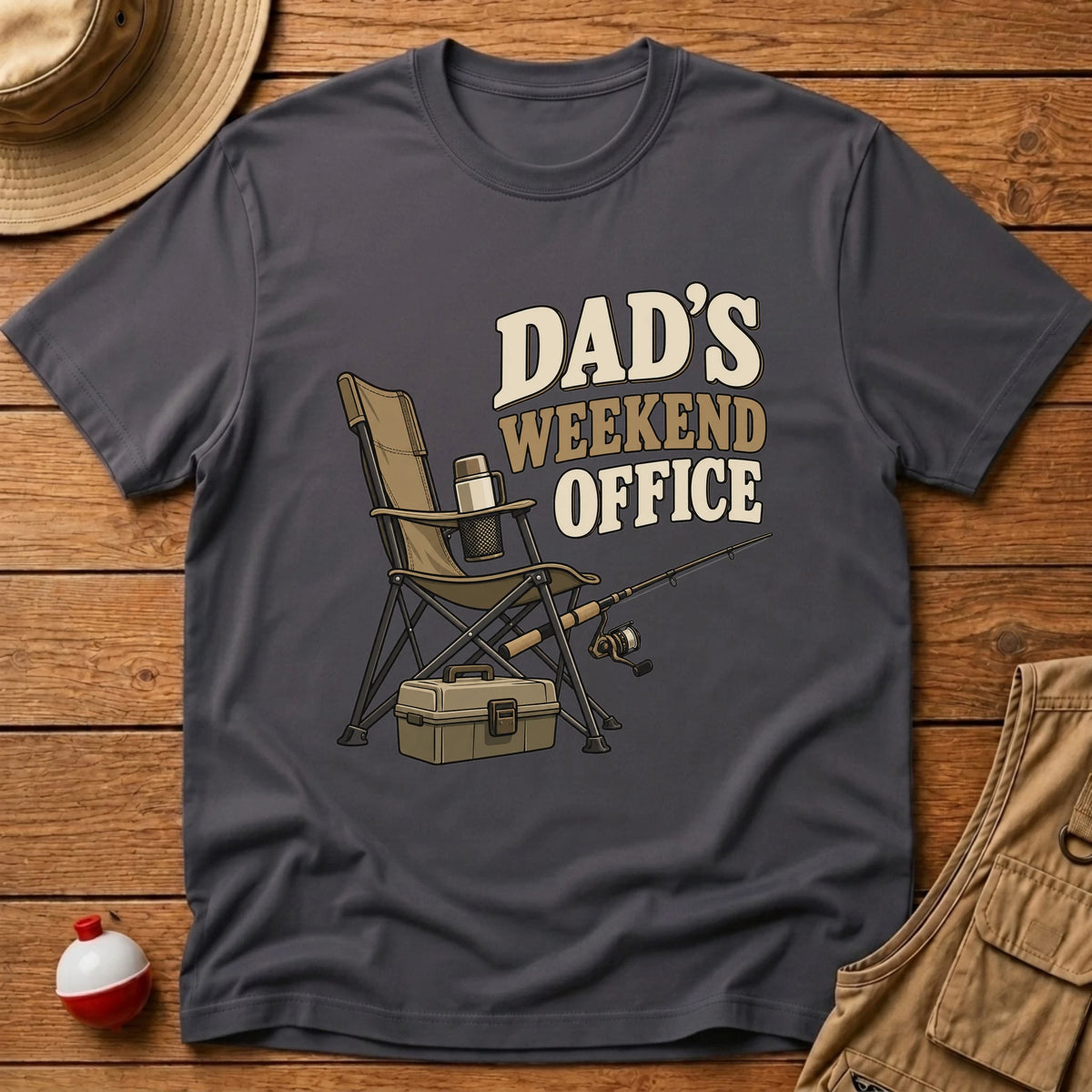Dad's Weekend Office T-Shirt - Floating Bobber